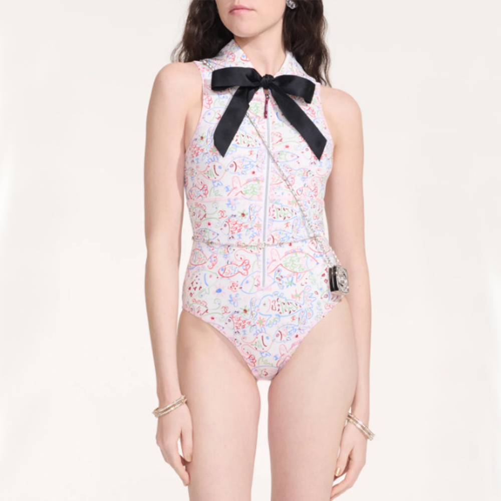 Chanel Clothing Chanel Silk Knitted Swimsuit #378897 | Nigo Office