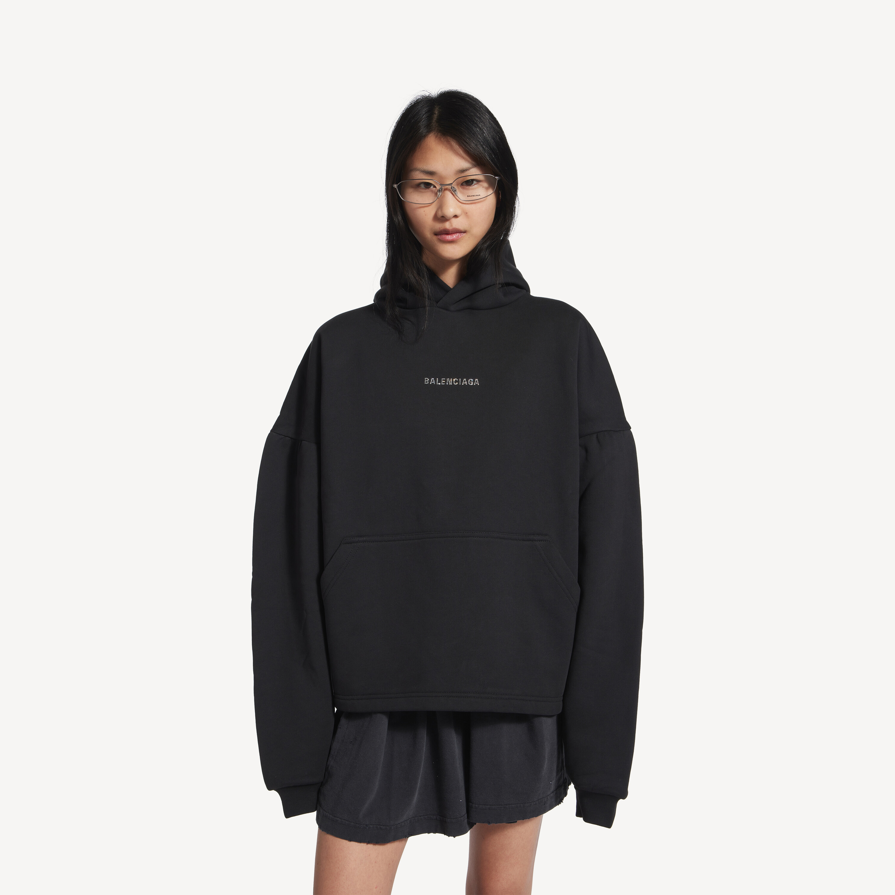 Balenciaga Clothing Balenciaga Back Cropped Hoodie #395501 View 2 | Nigo Office
