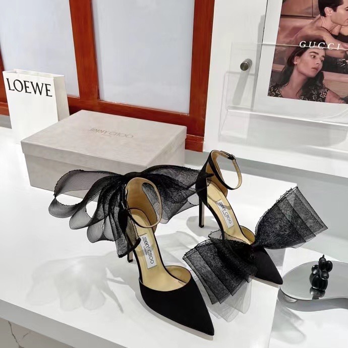 [TOP] Jimmy Choo 8.5 cm High Heels Pumps - Black - 711 Luxury