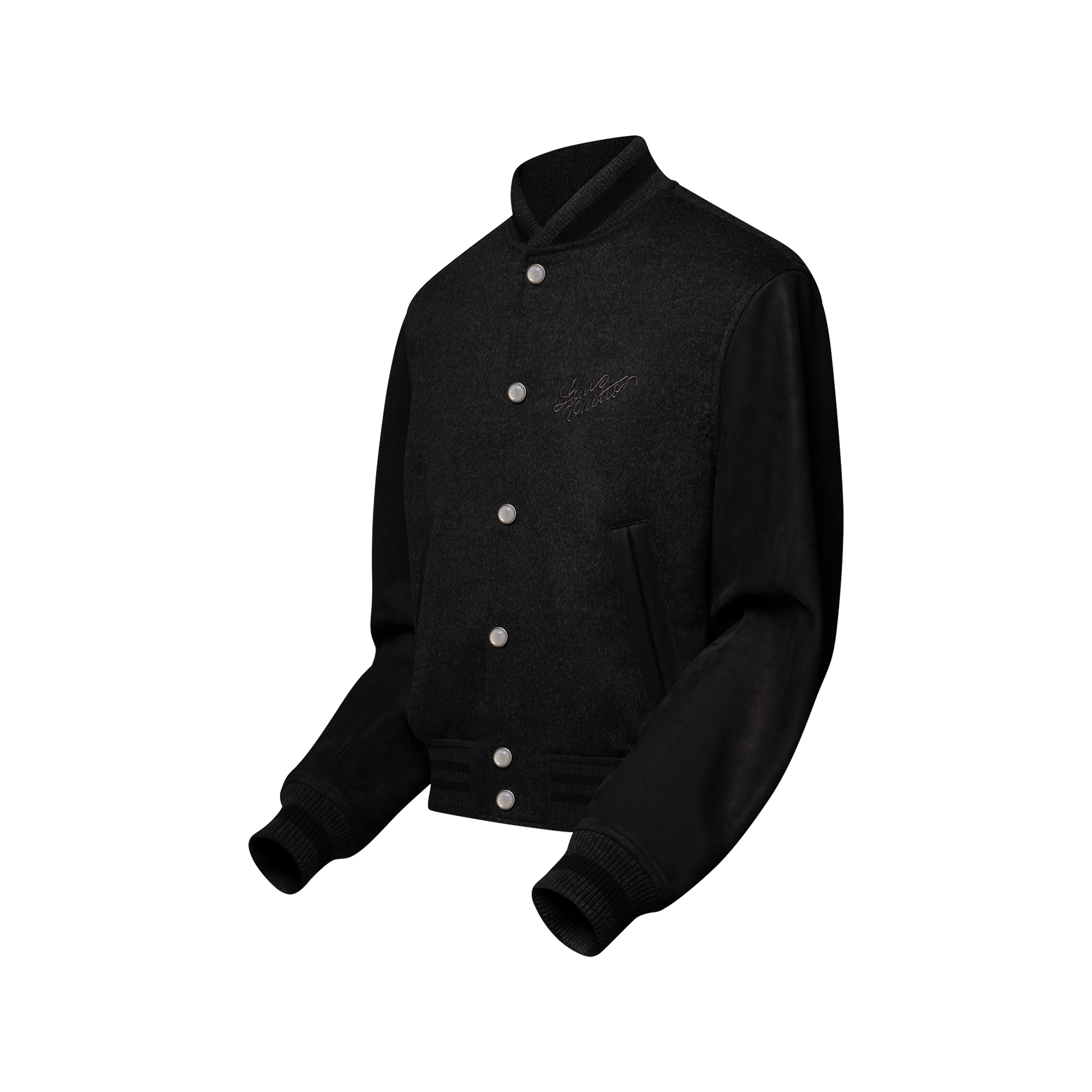 Louis Vuitton Clothing LOUIS VUITTON Leather Varsity Jacket 1AGJCN #334266 View 2 | Nigo Office