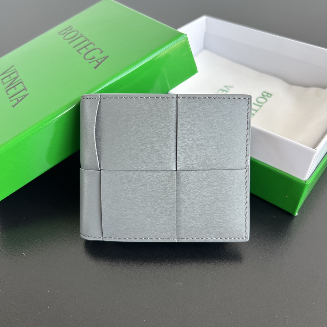 [TOP] Bottega Veneta BV Wallet 11x9.5 cm - Grey - 711 Luxury