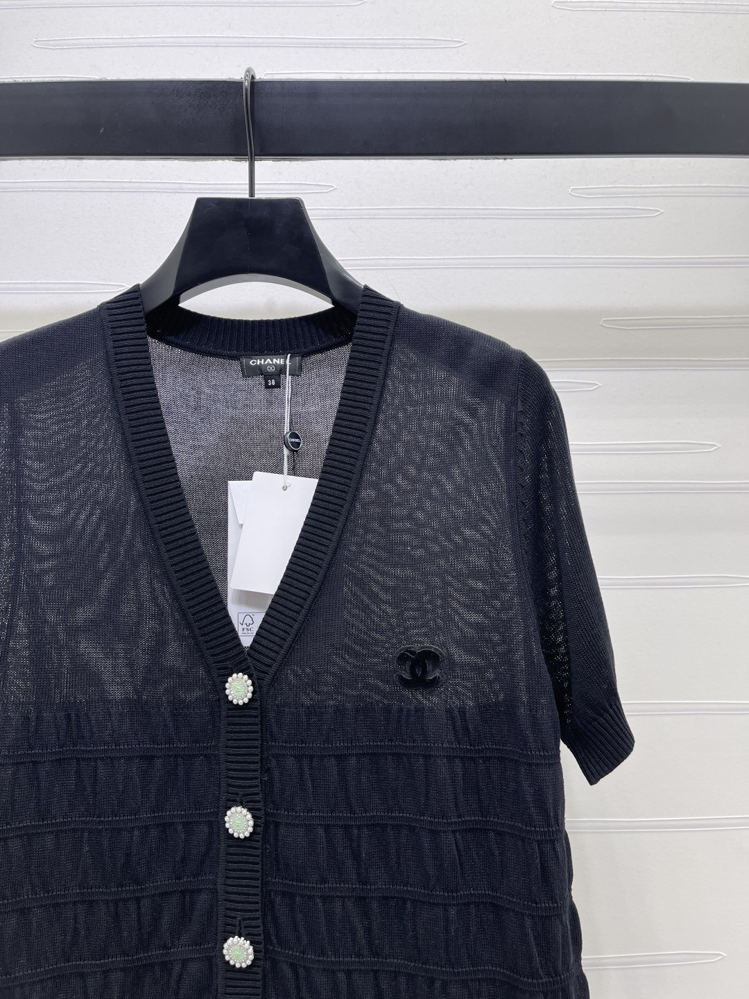 [TOP] CHANEL Knit Top - Black - 711 Luxury