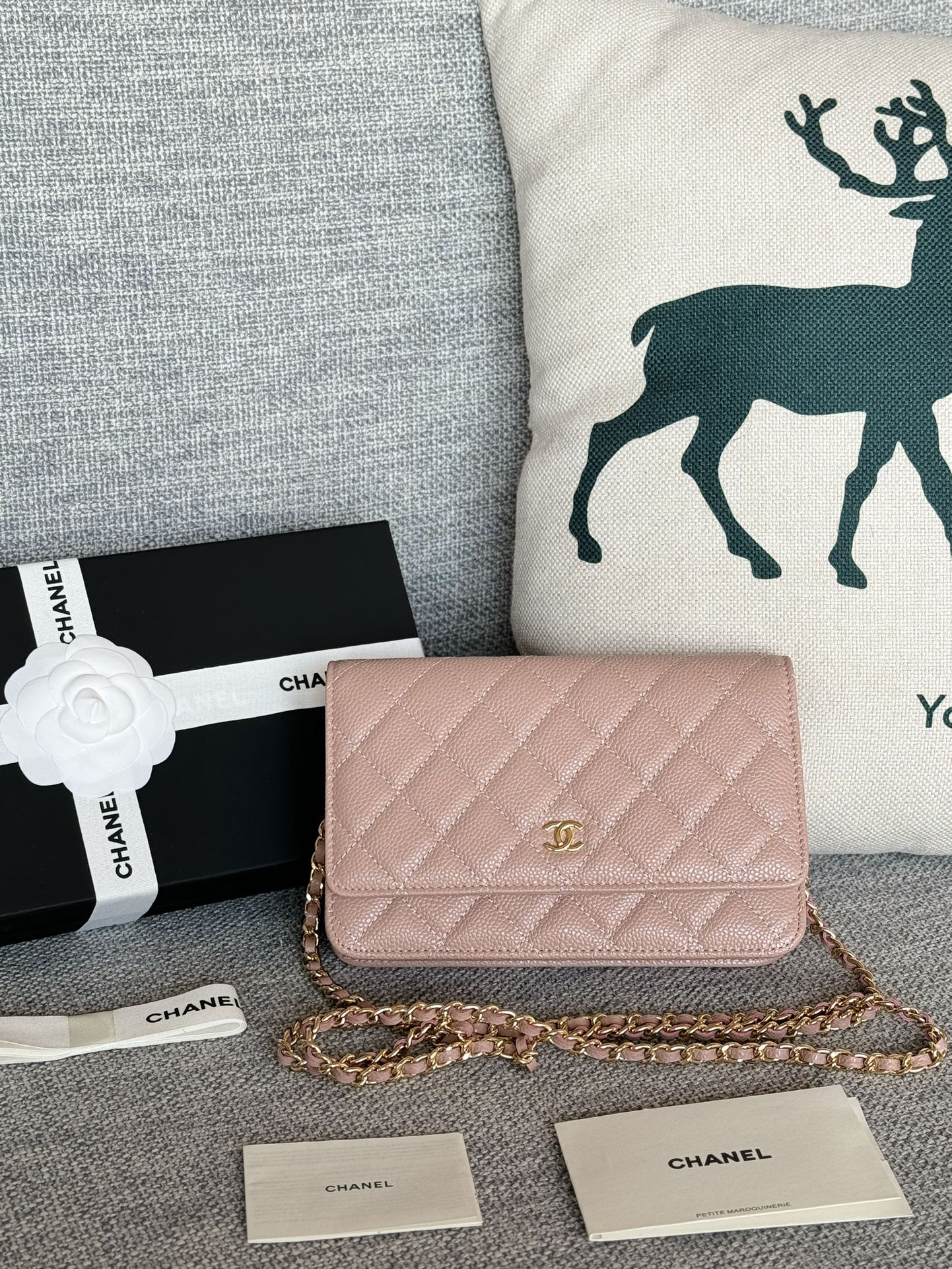 [TOP] CHANEL Woc Bag Cowhide 19x12x3cm - Pink & GHW - 711 Luxury