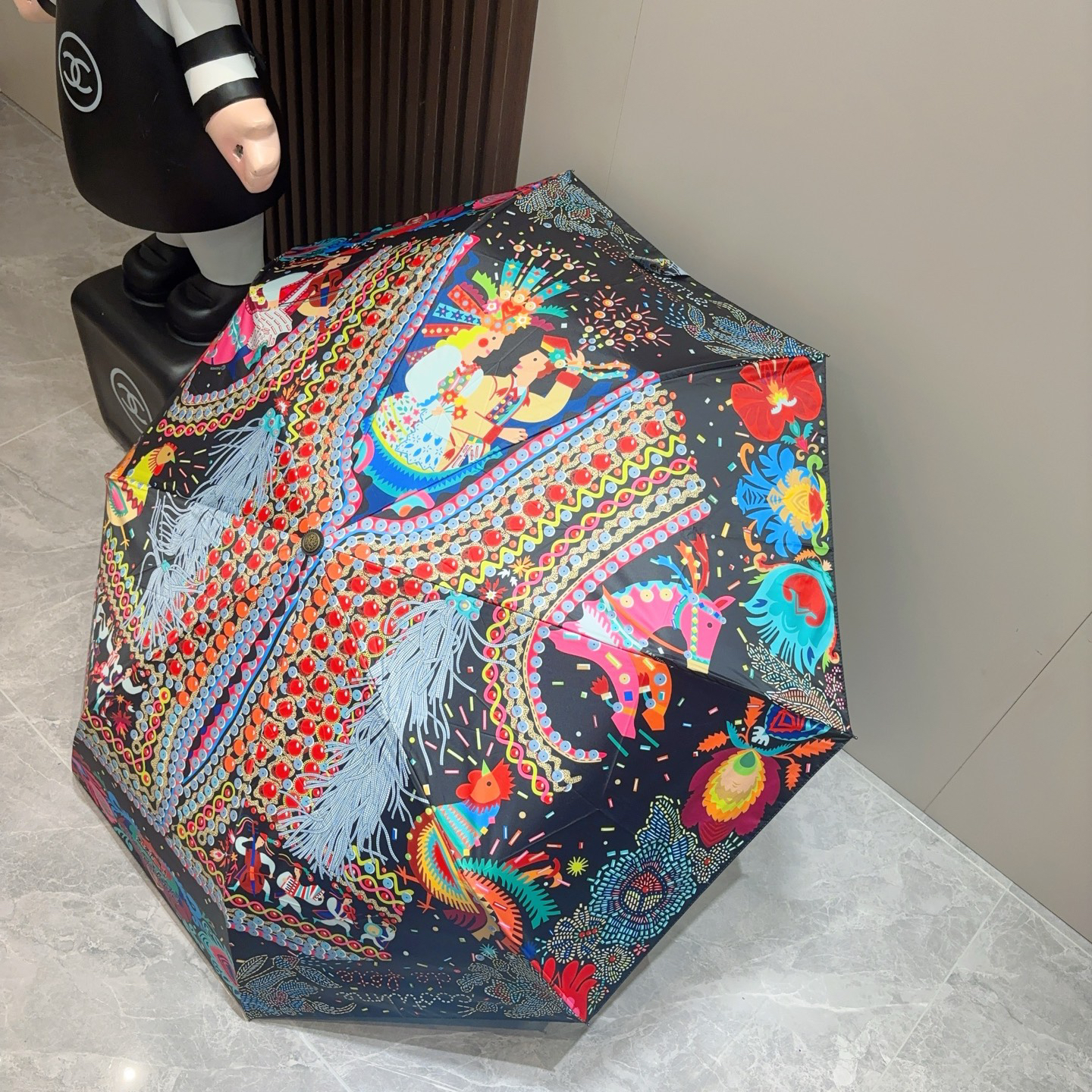 [TOP] HERMES Umbrella - Black - 711 Luxury