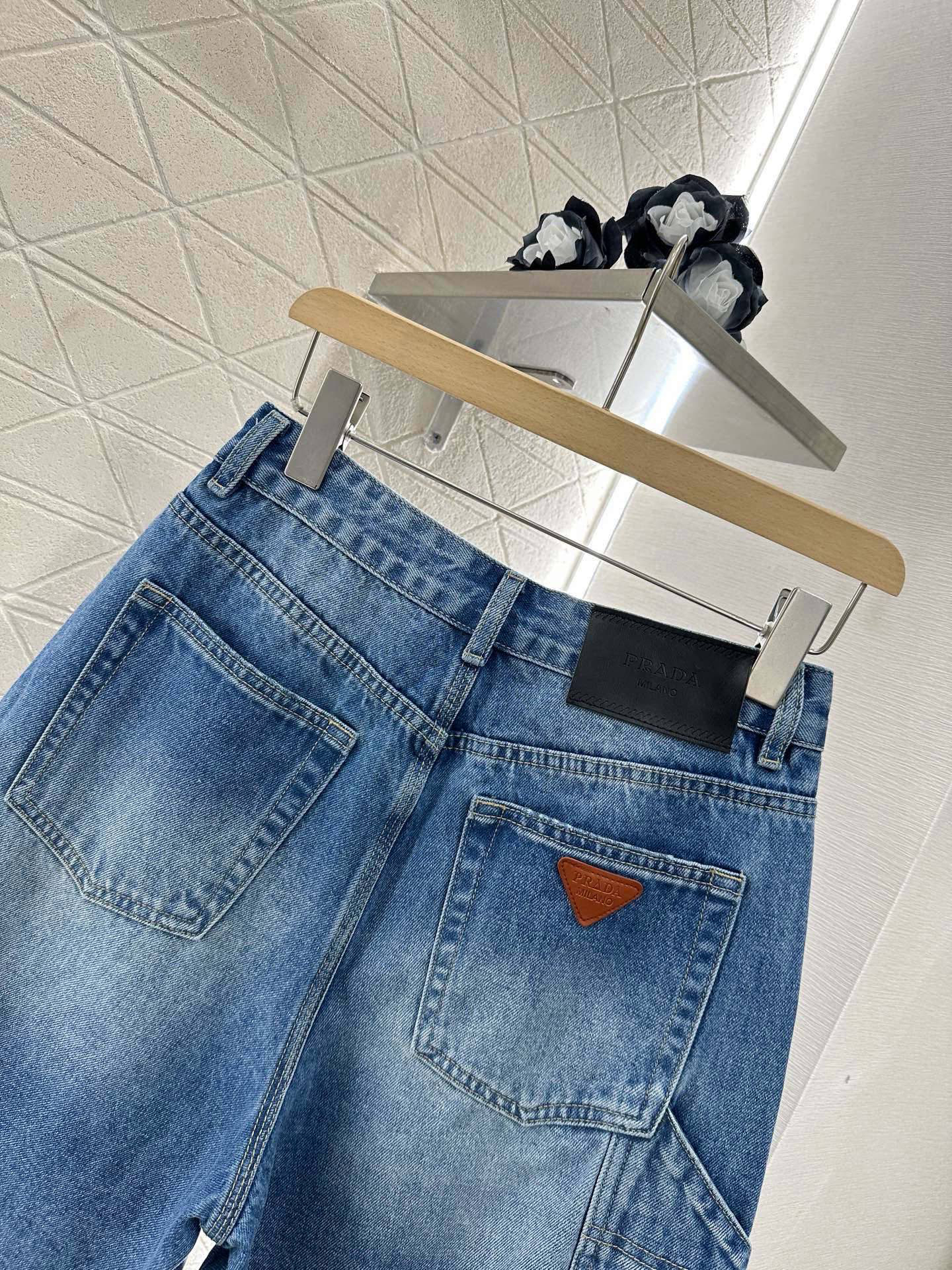 [TOP] PRADA Denim Shorts - Blue