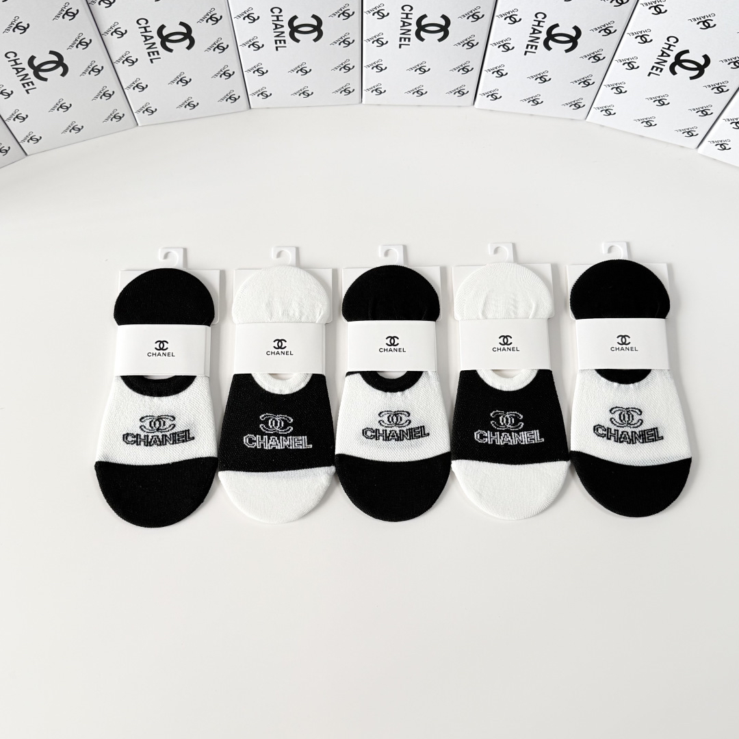 [TOP] CHANEL Socks - 5 Pieces as a Set - 711 Luxury