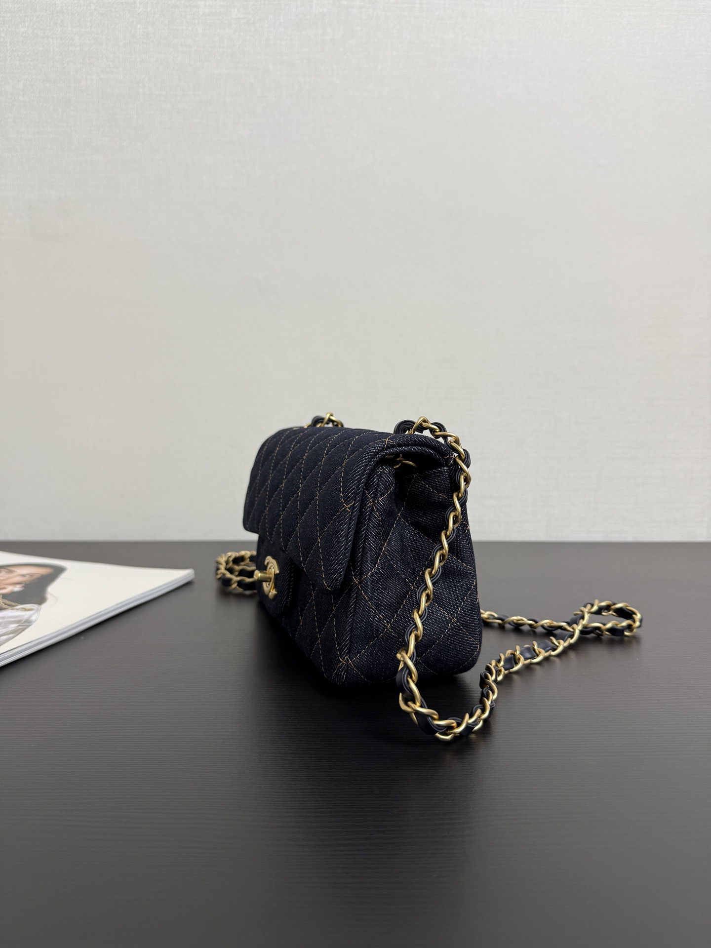 [TOP] CHANEL Classic Flap Bag Denim 20cm - Denim Blue - 711 Luxury