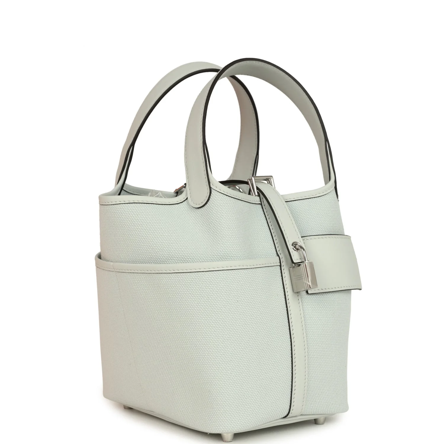 Hermes Picotin Cargo  Gris Platine Toile Canvas and Swift Palladium Hardware