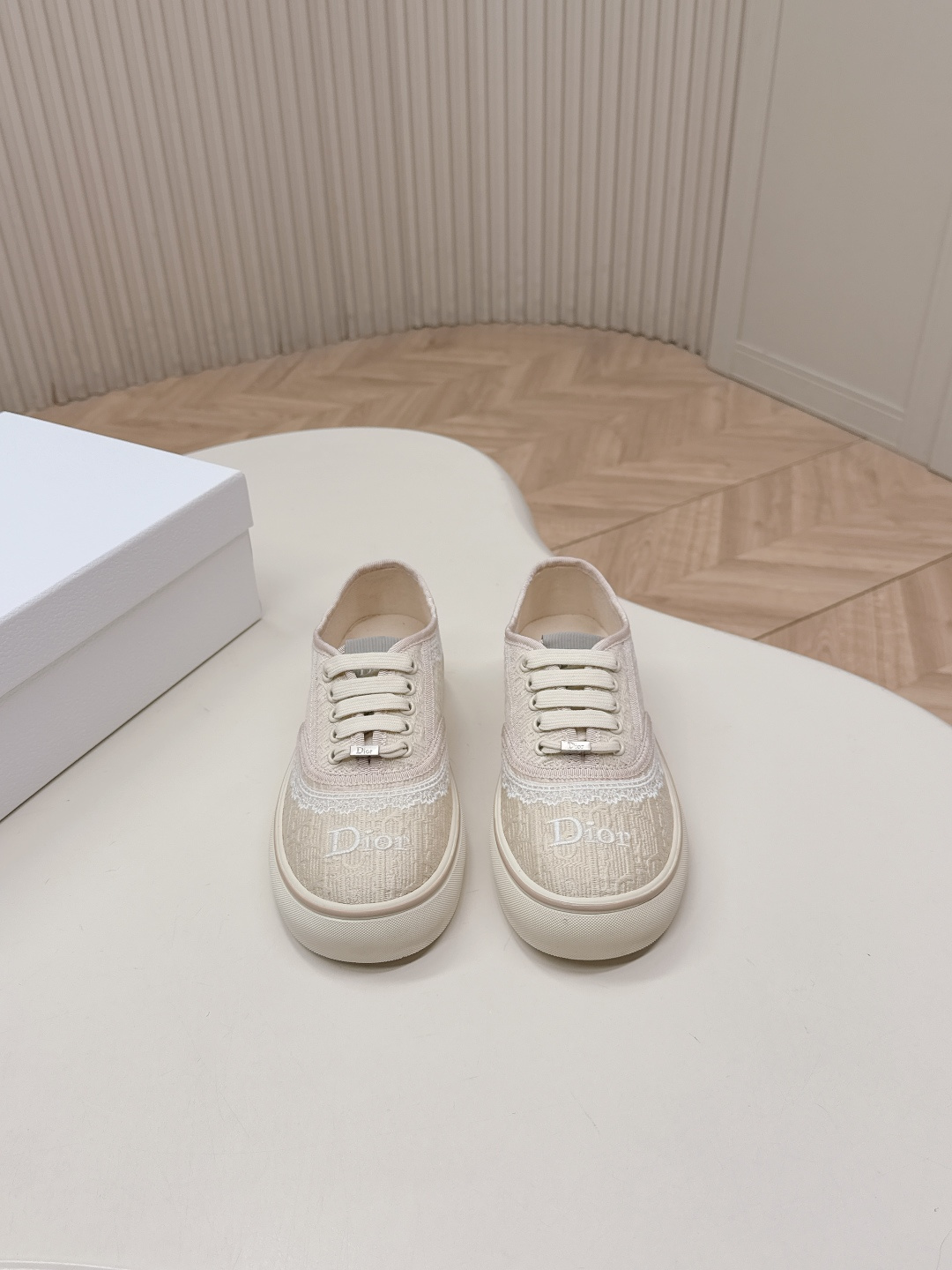 [TOP] Christian Dior Oblique Casual Shoes - Beige - 711 Luxury