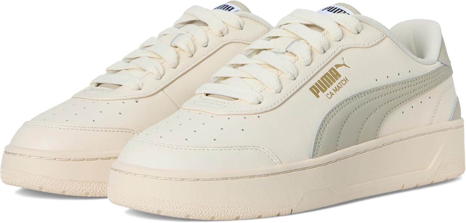 PUMA Mens Ca Match Lace Up Sneakers Shoes Casual - White
