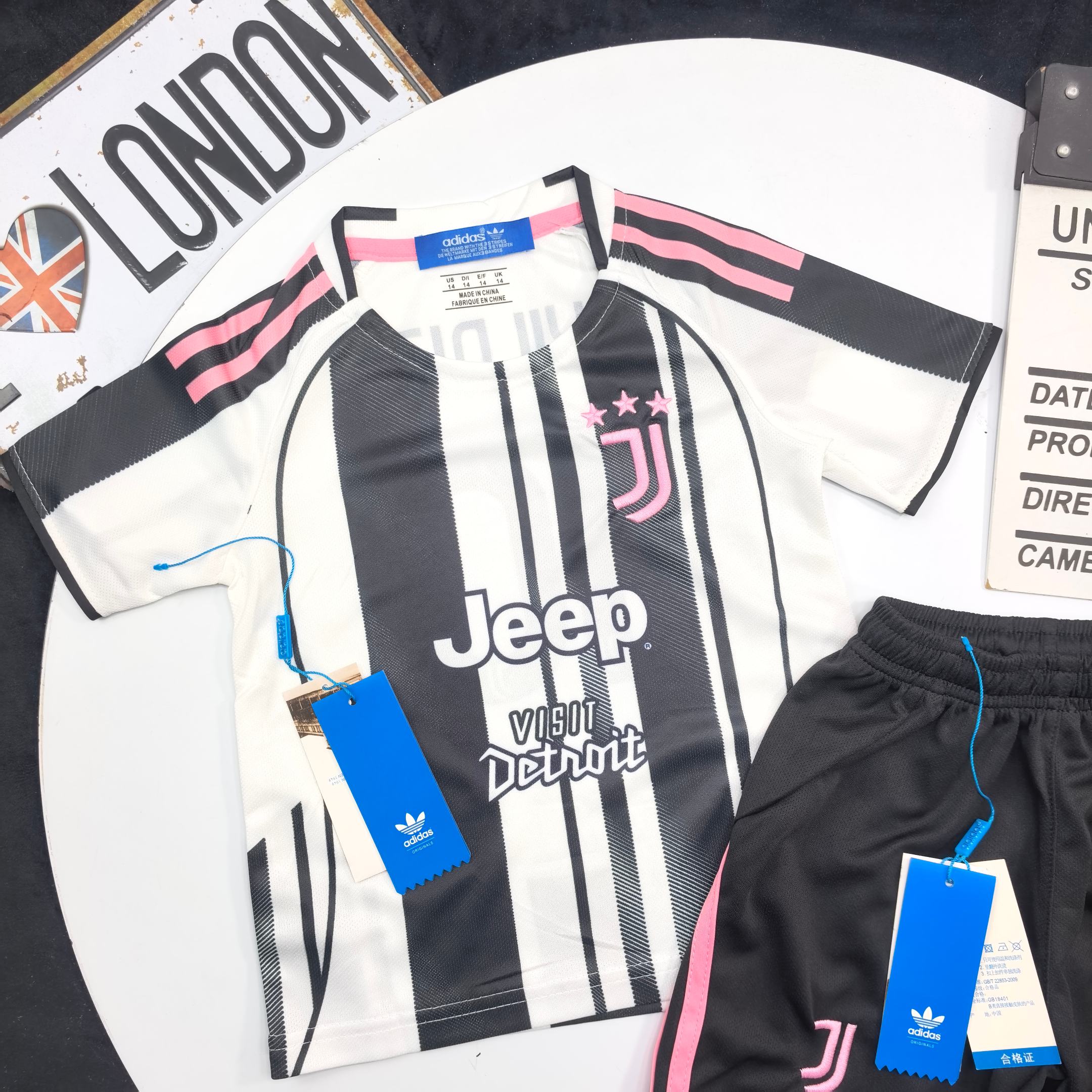 Adidas Kids Juventus Home Football Kit For Boys Girls YILDIZ No.10 Jersey & Shorts Full Original Tags Sizes 90-170