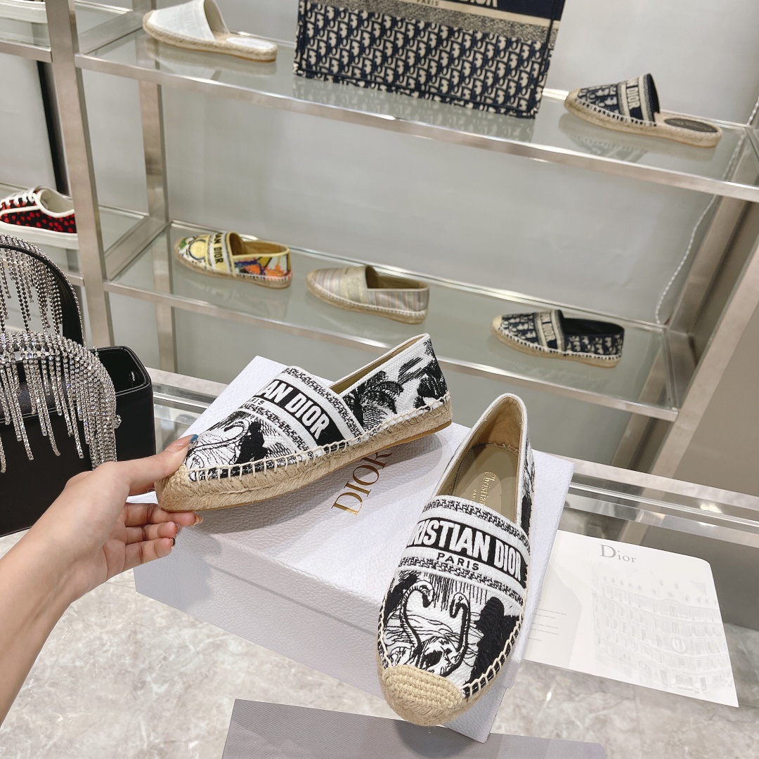 [TOP] Christian Dior Fisherman Shoes - White and Black - 711 Luxury