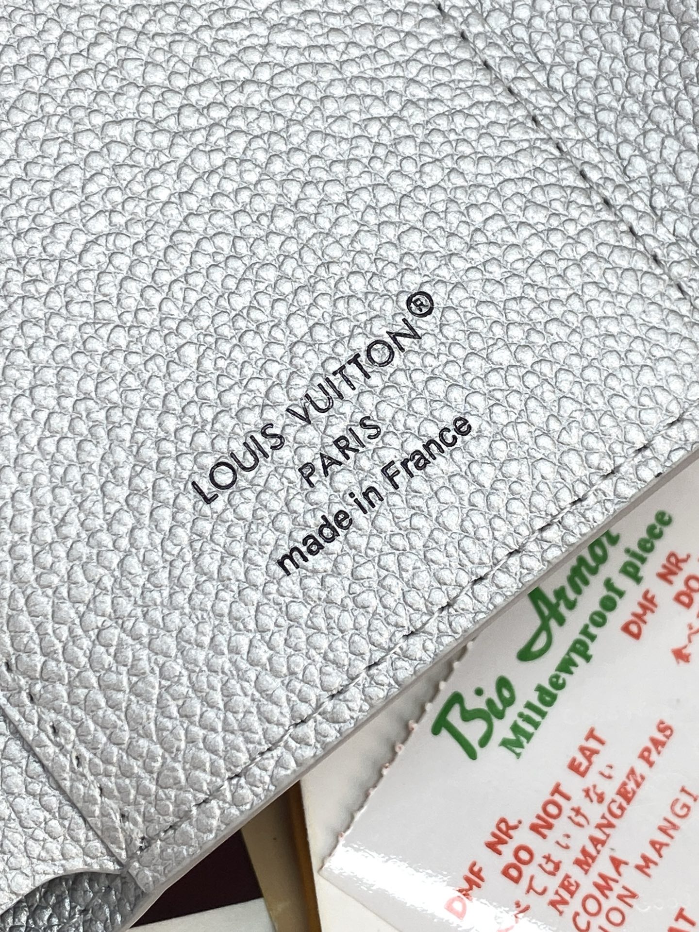 [TOP] Louis Vuitton LV Monogram Empreinte Wallet 12x9.5x2.5cm - Pearl Silver