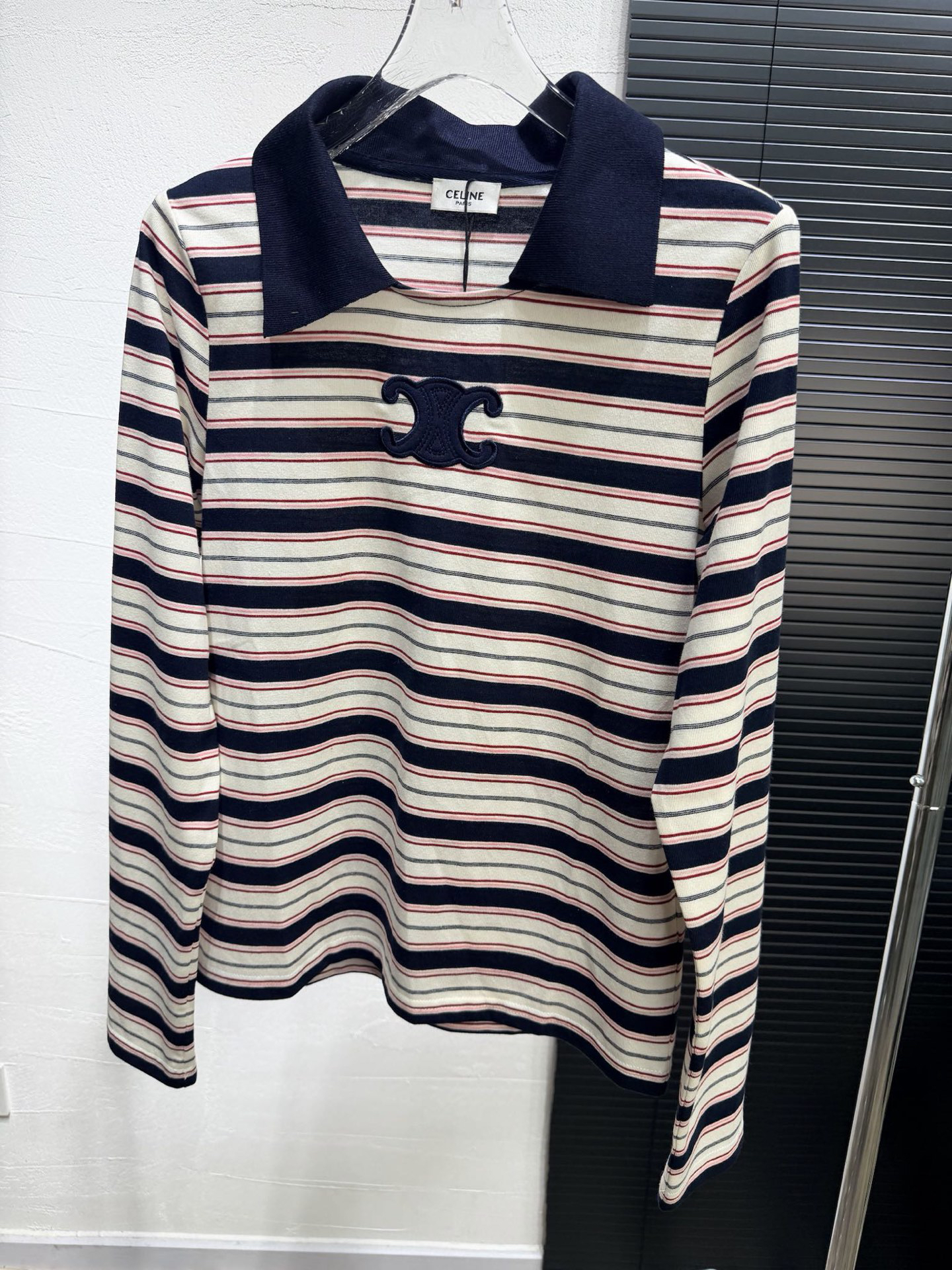 [TOP] CELINE  Long-Sleeved Shirt - Stripe