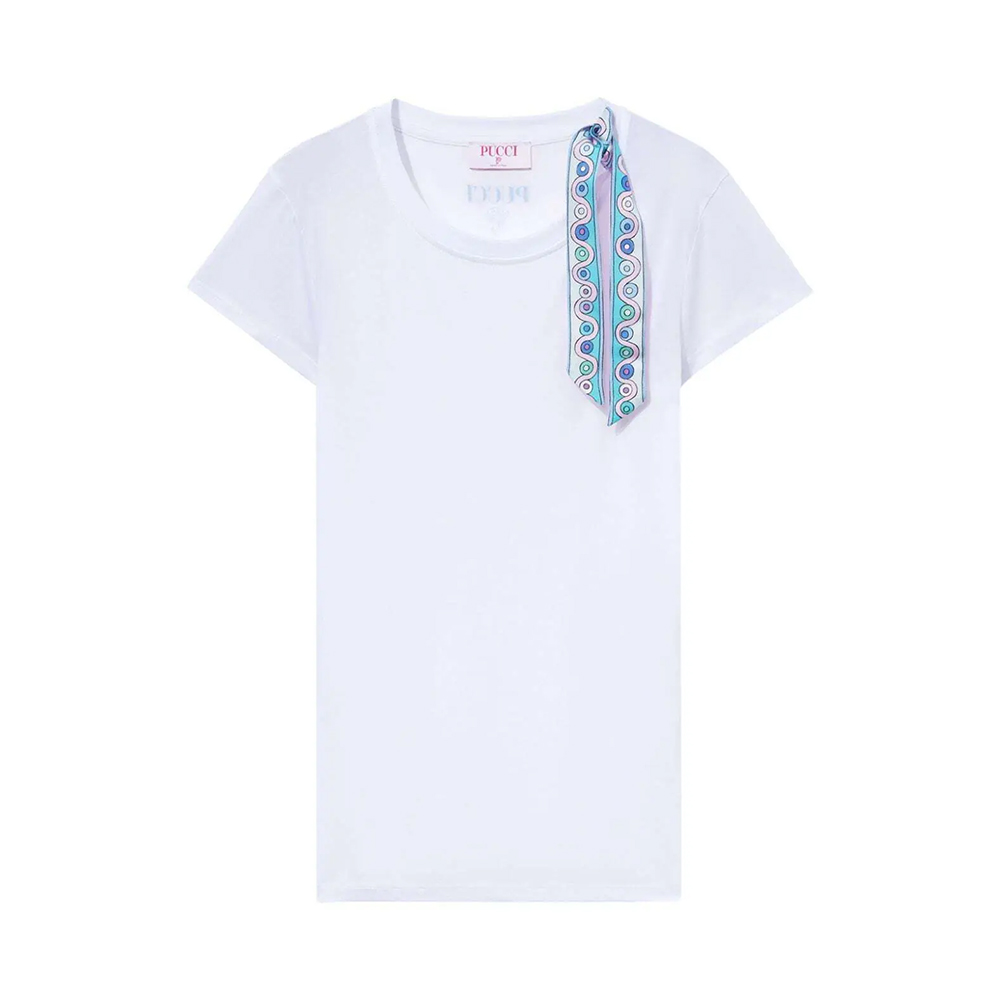 Pucci Iride-Print T-Shirt In White #389178