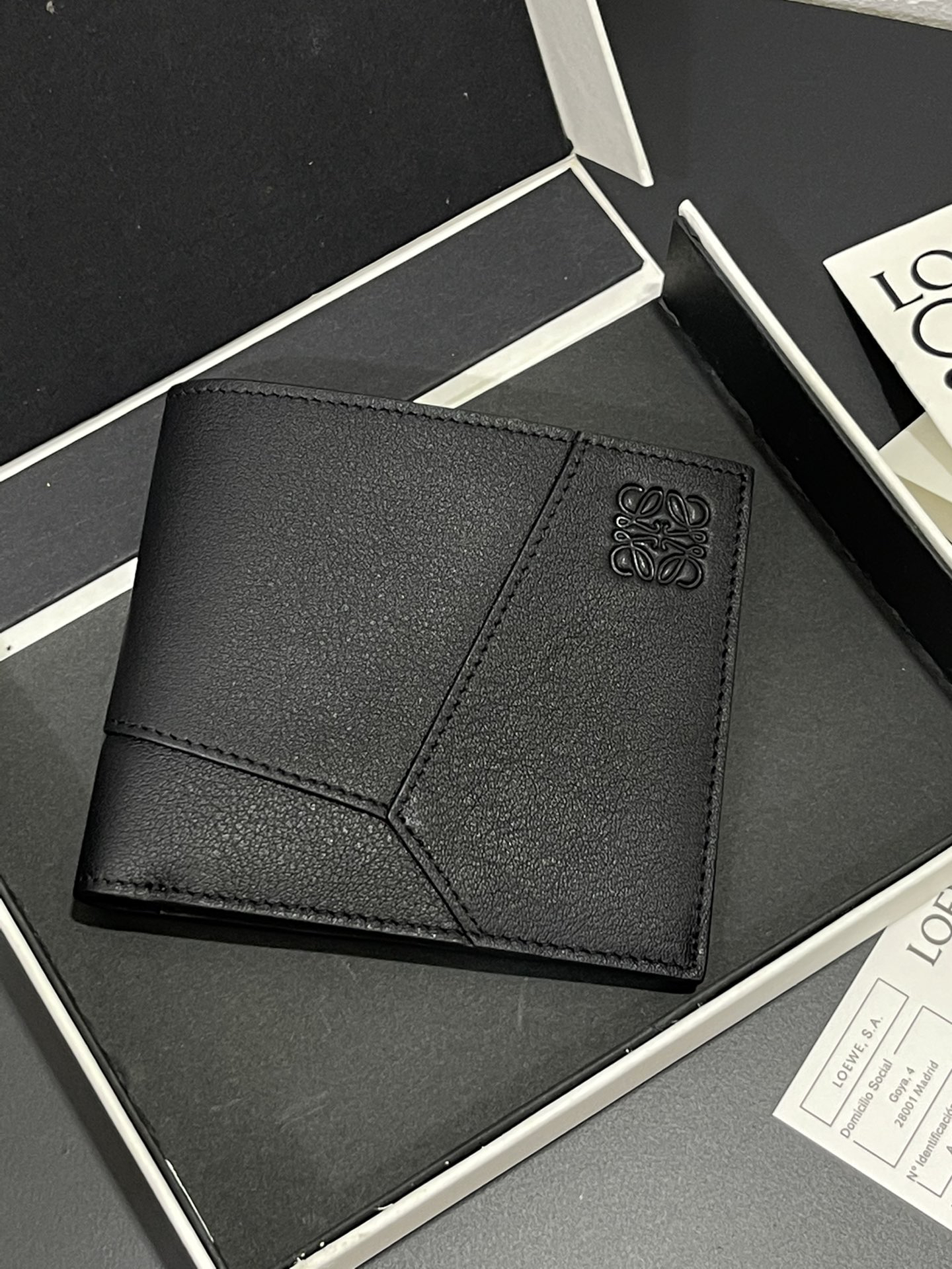 [TOP] LOEWE Wallet 11*10cm - Black - 711 Luxury