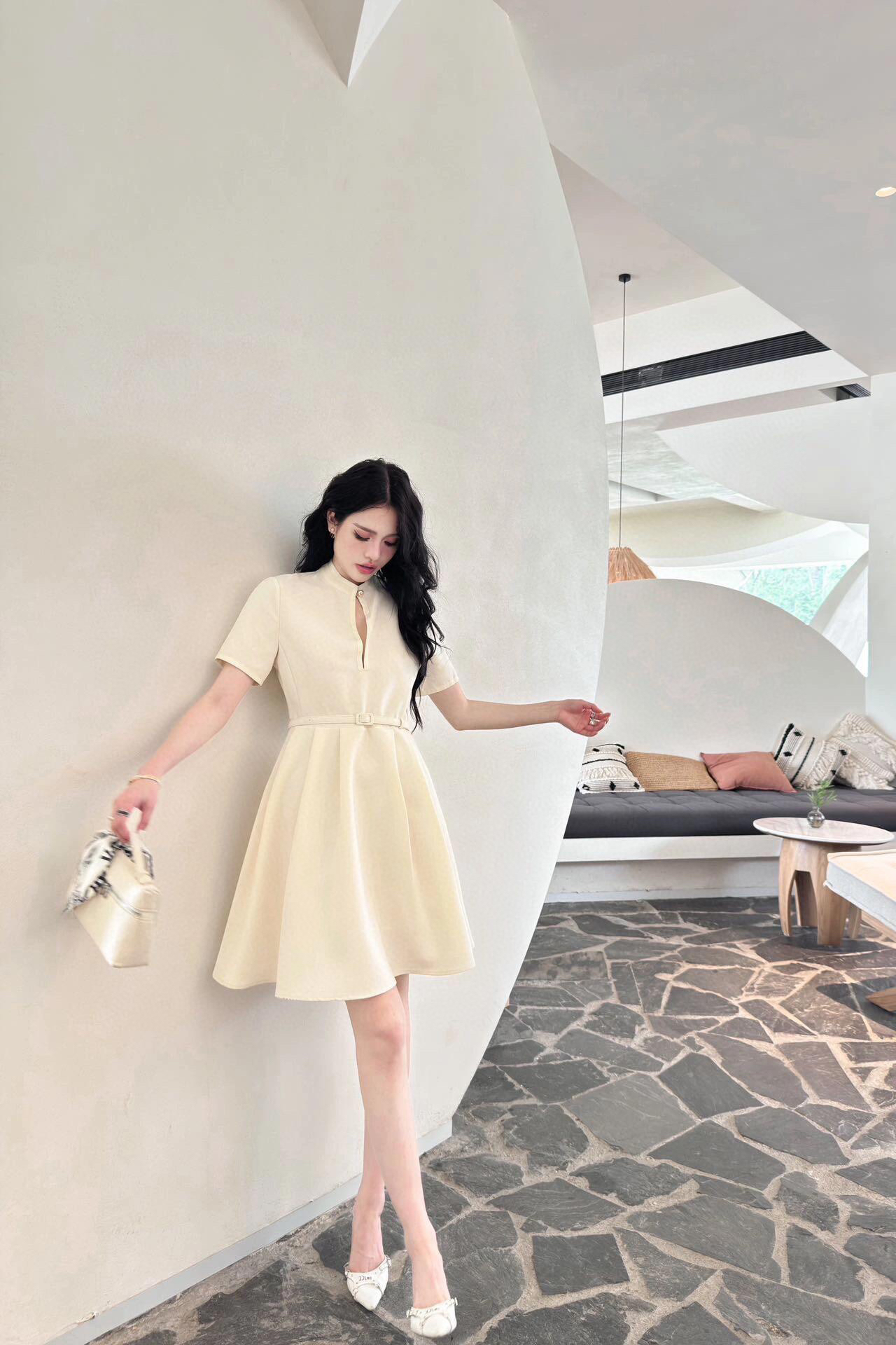 [TOP] Christian Dior  Dress -White