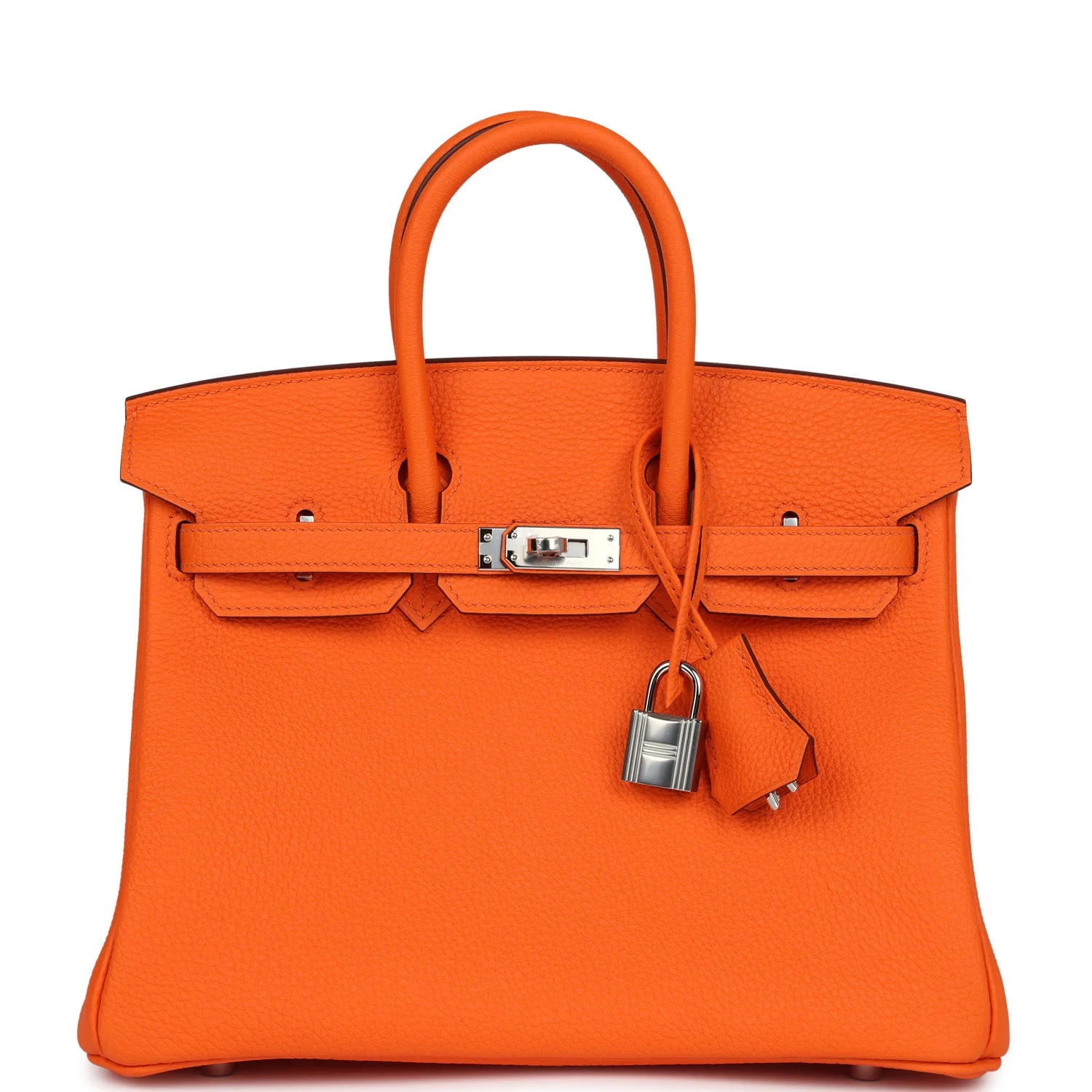 Hermes BirkinOrange Minium Togo Palladium Hardware
