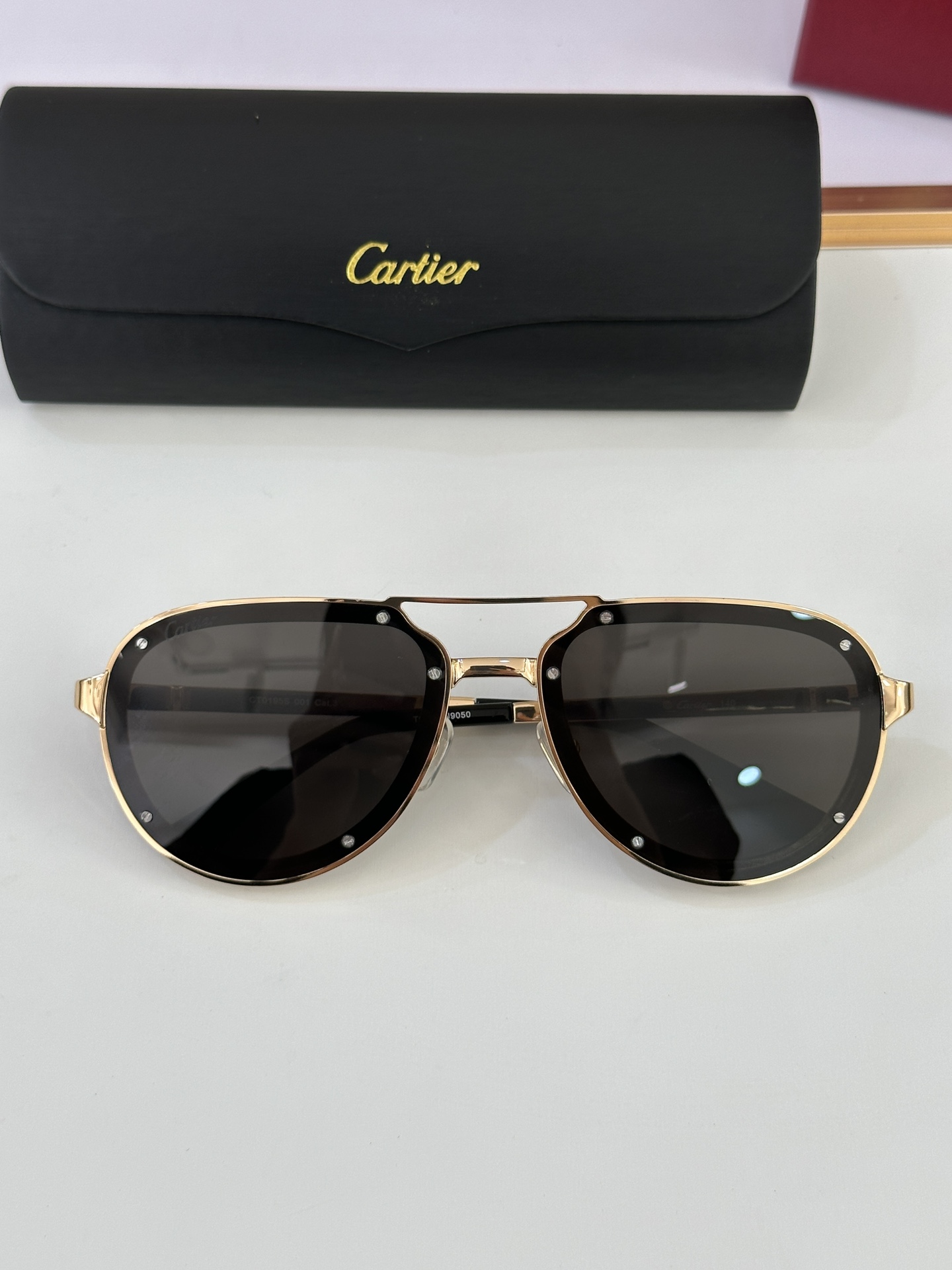 Cartier Men's Classic Aviator Sunglasses #378733