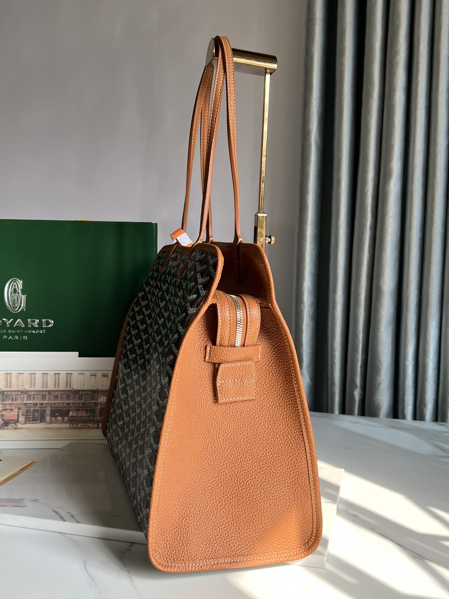 [TOP] Goyard Hardy Bag 40*17*31cm  -  Brown - 711 Luxury