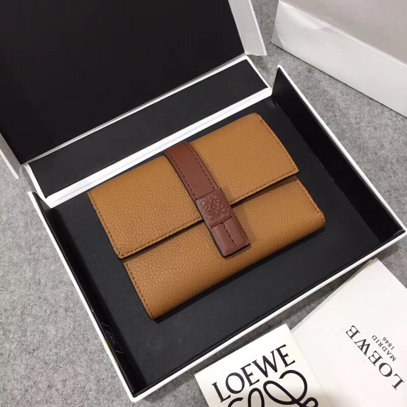 [TOP] LOEWE Wallet 12*8.5 cm - Brown - 711 Luxury