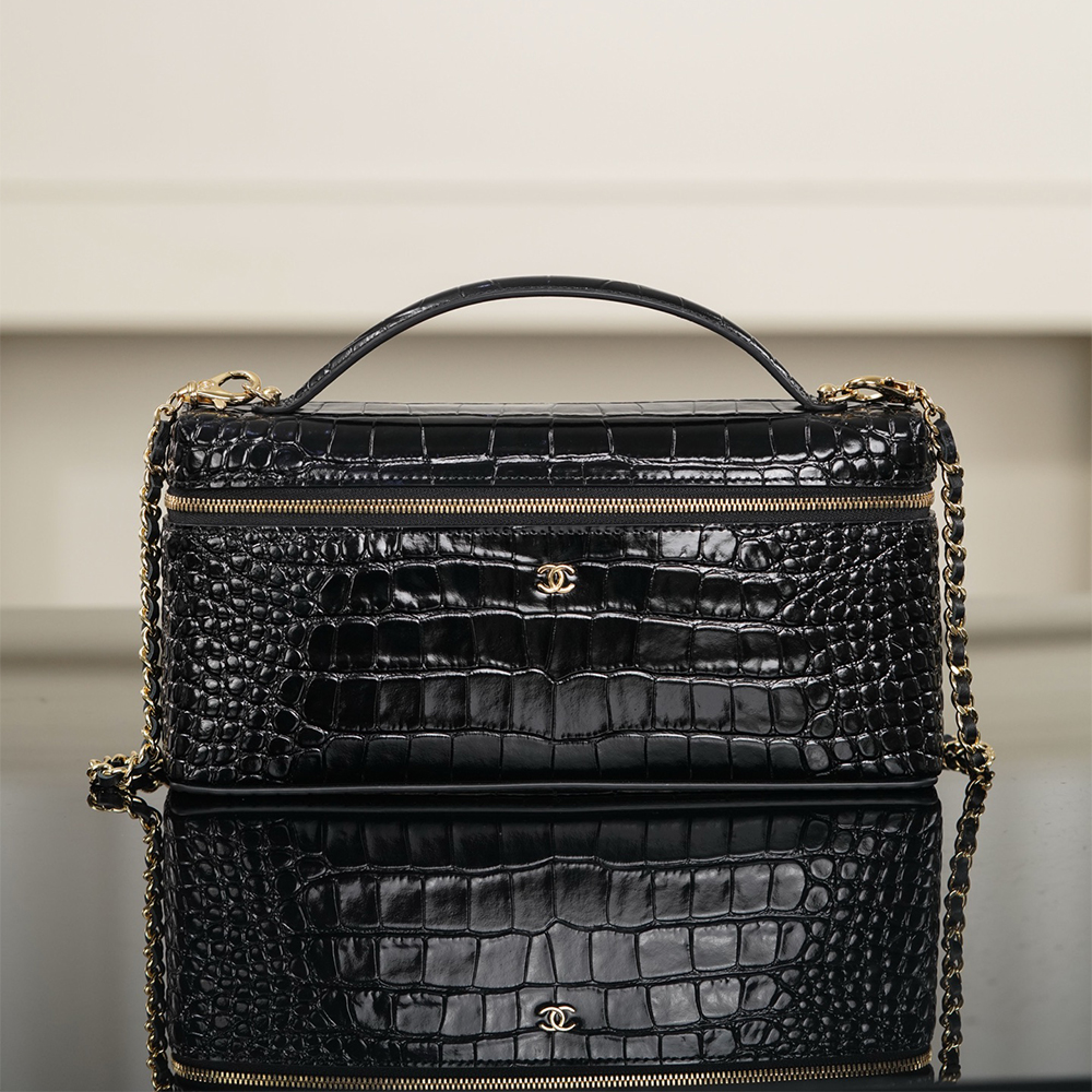 Chanel Bag Chanel Crocodile Embossed Calfskin Box Bag #396368 | Nigo Office