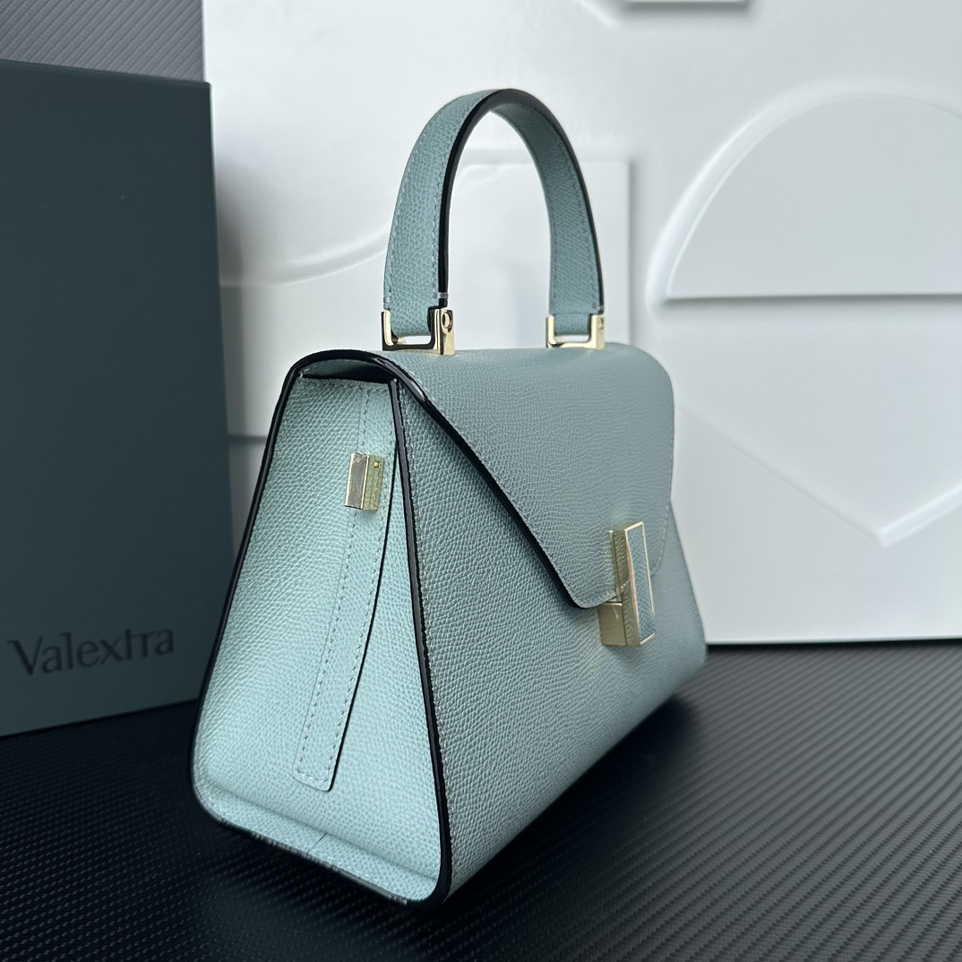 [TOP] VALEXTRA lside Bag 22x16.5x12cm - Blue - 711 Luxury