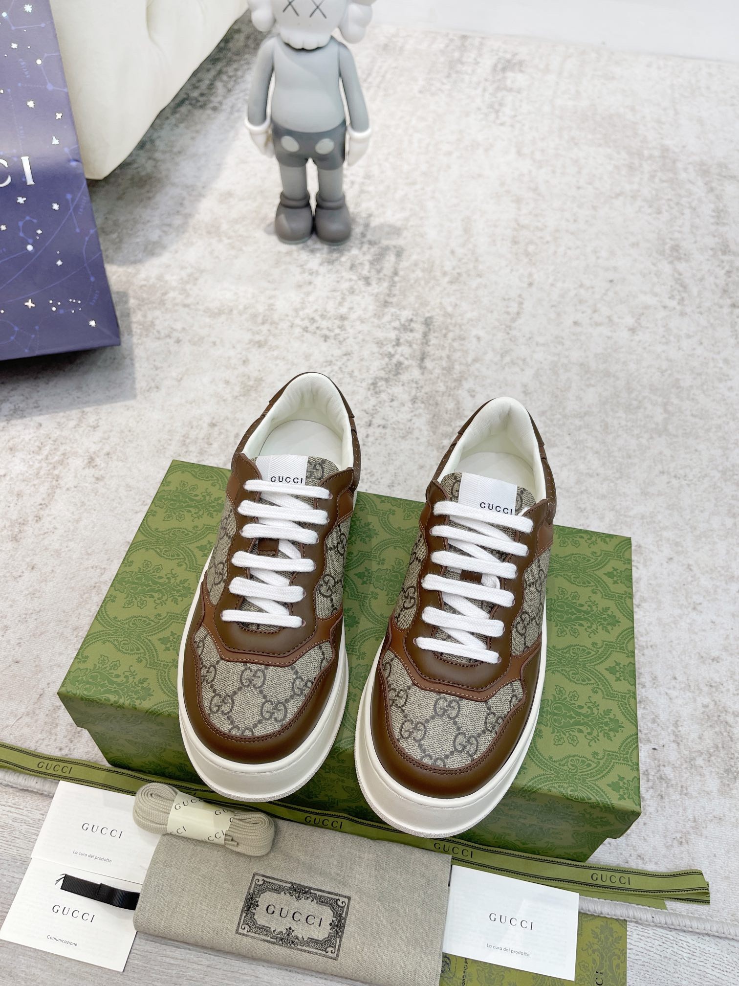 [TOP] GUCCI  Platform Sneakers - Brown - 711 Luxury