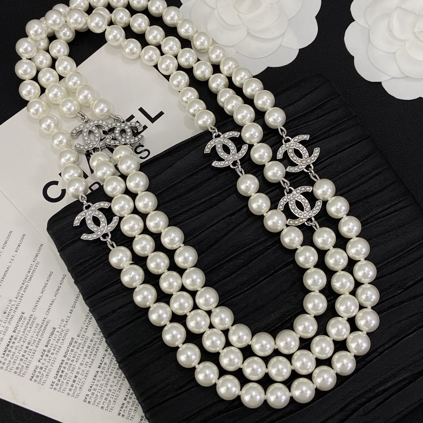 [TOP] CHANEL Long Necklace - Sliver - 711 Luxury