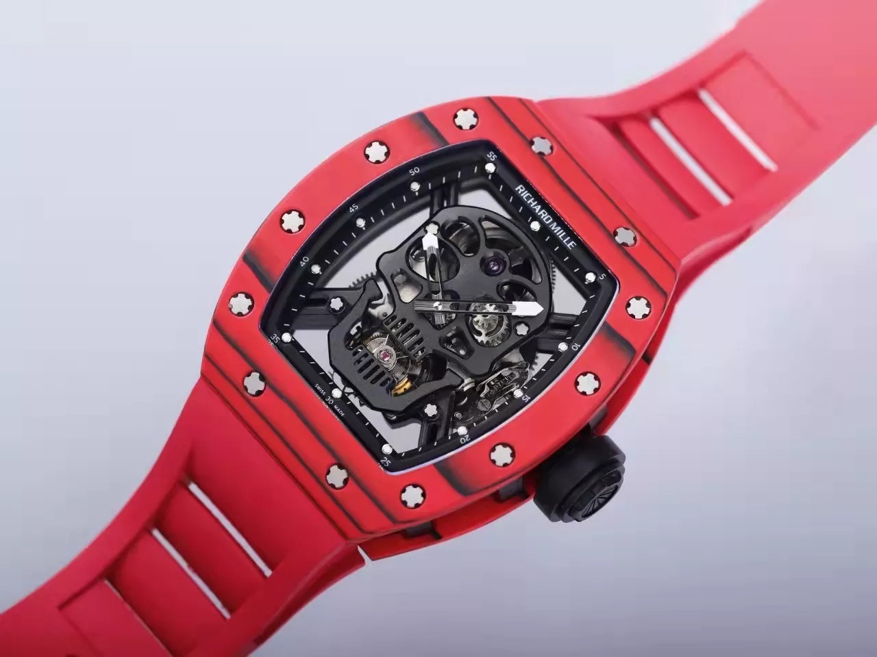 RM 52-01 Skull Black Red 44mm