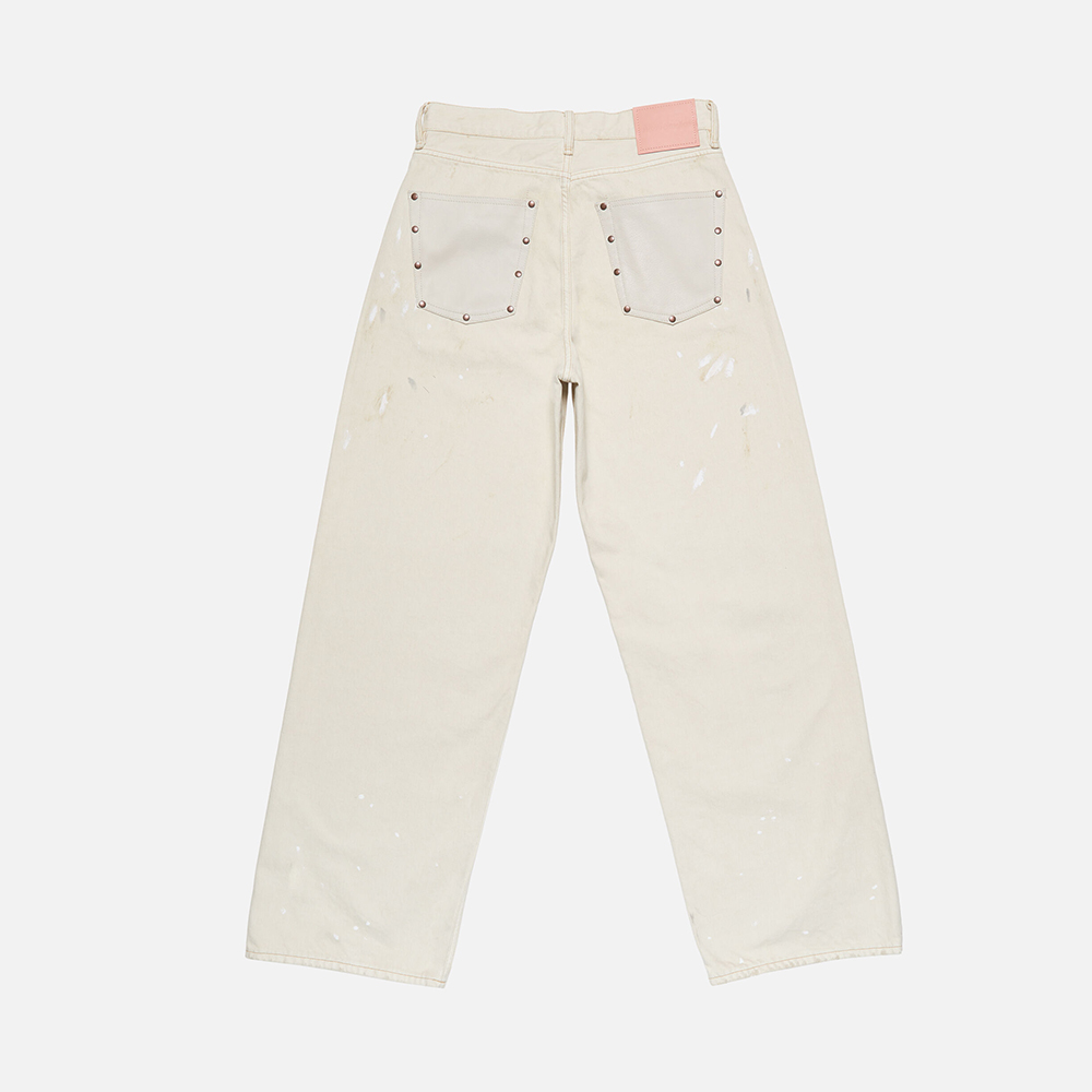 Acne Studios Clothing Acne Studios Loose Fit Jeans With Leather Pockets #394994 View 2 | Nigo Office