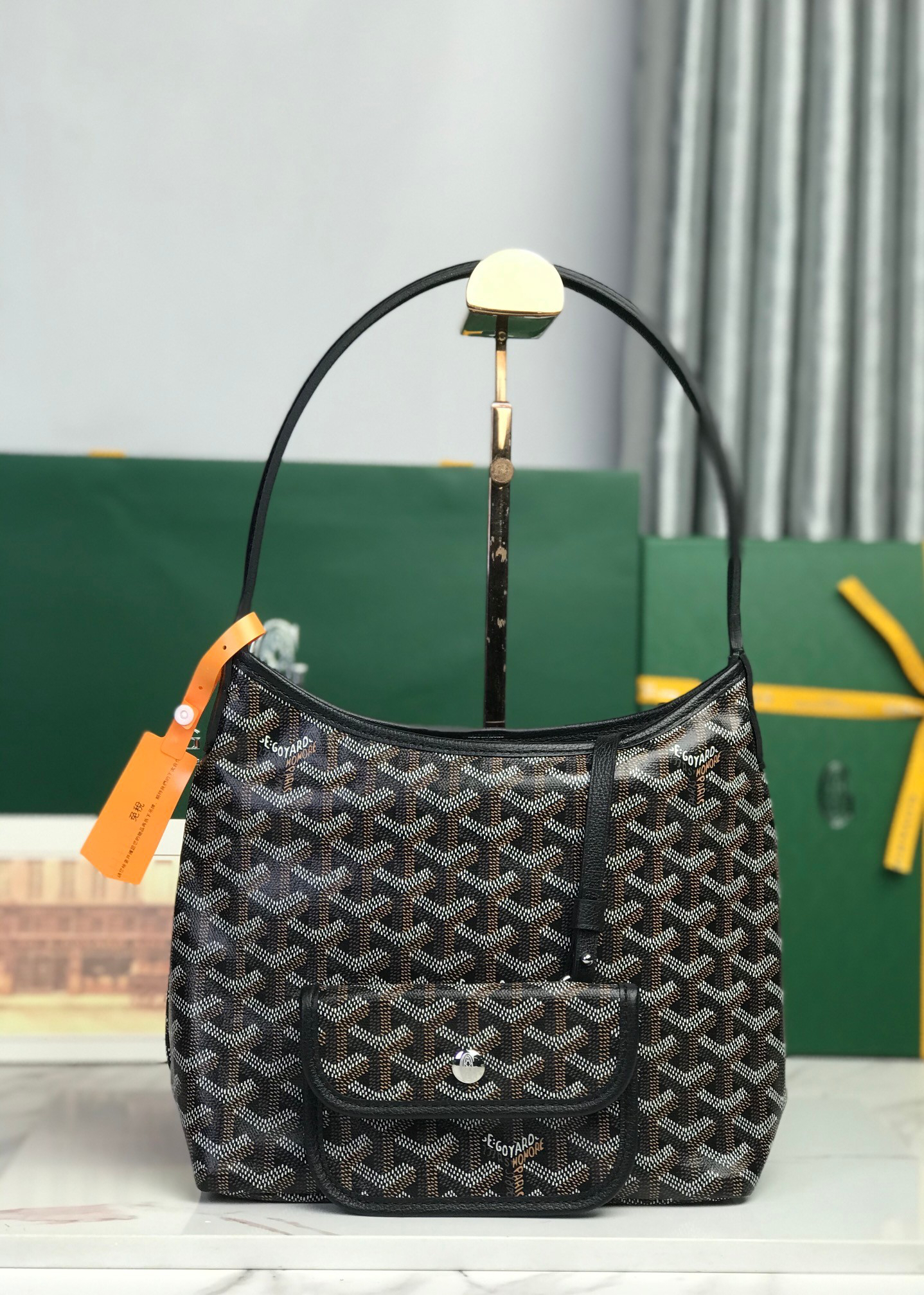 [TOP] Goyard Tote Bag 26*11*22cm  -  Black - 711 Luxury