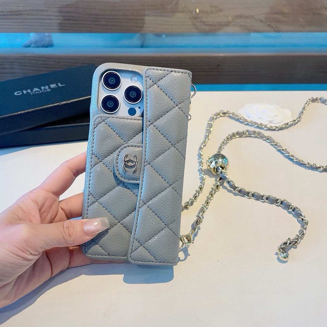 [TOP] CHANEL Phone Case - Gray - 711 Luxury