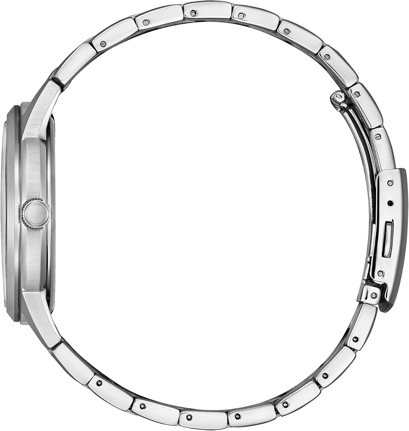 Citizen Men's Eco-Drive Dress Classic Watch, Silver-Tone Stainless Steel Bracelet, Ivory Dial, 3 Hand, Day/Date (Model: AW0100-86B)