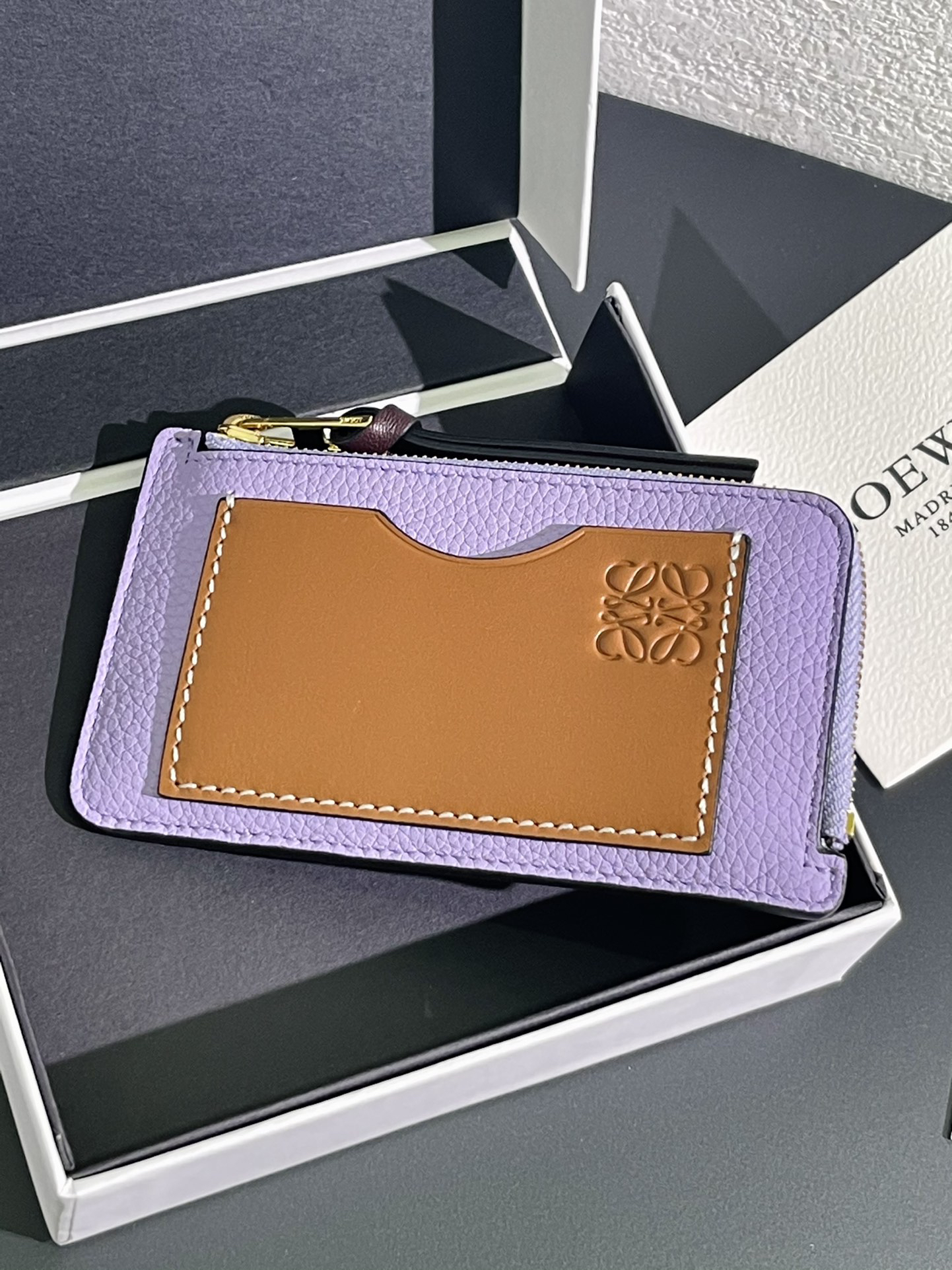 [TOP] LOEWE Card Holder  13*7.5 cm - Purple - 711 Luxury