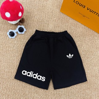 Adidas Unisex Kids Skate Bear Graphic Short Sleeve T-Shirt & Logo Casual Shorts Two Piece Set Boys Girls Separates Available Sizes 90-150
