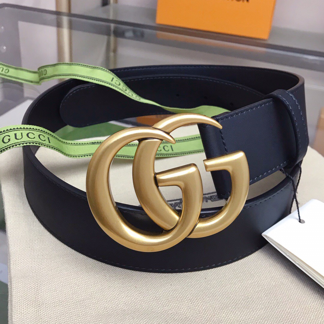 [TOP] GUCCI GG Belt 4.0cm - Black - 711 Luxury