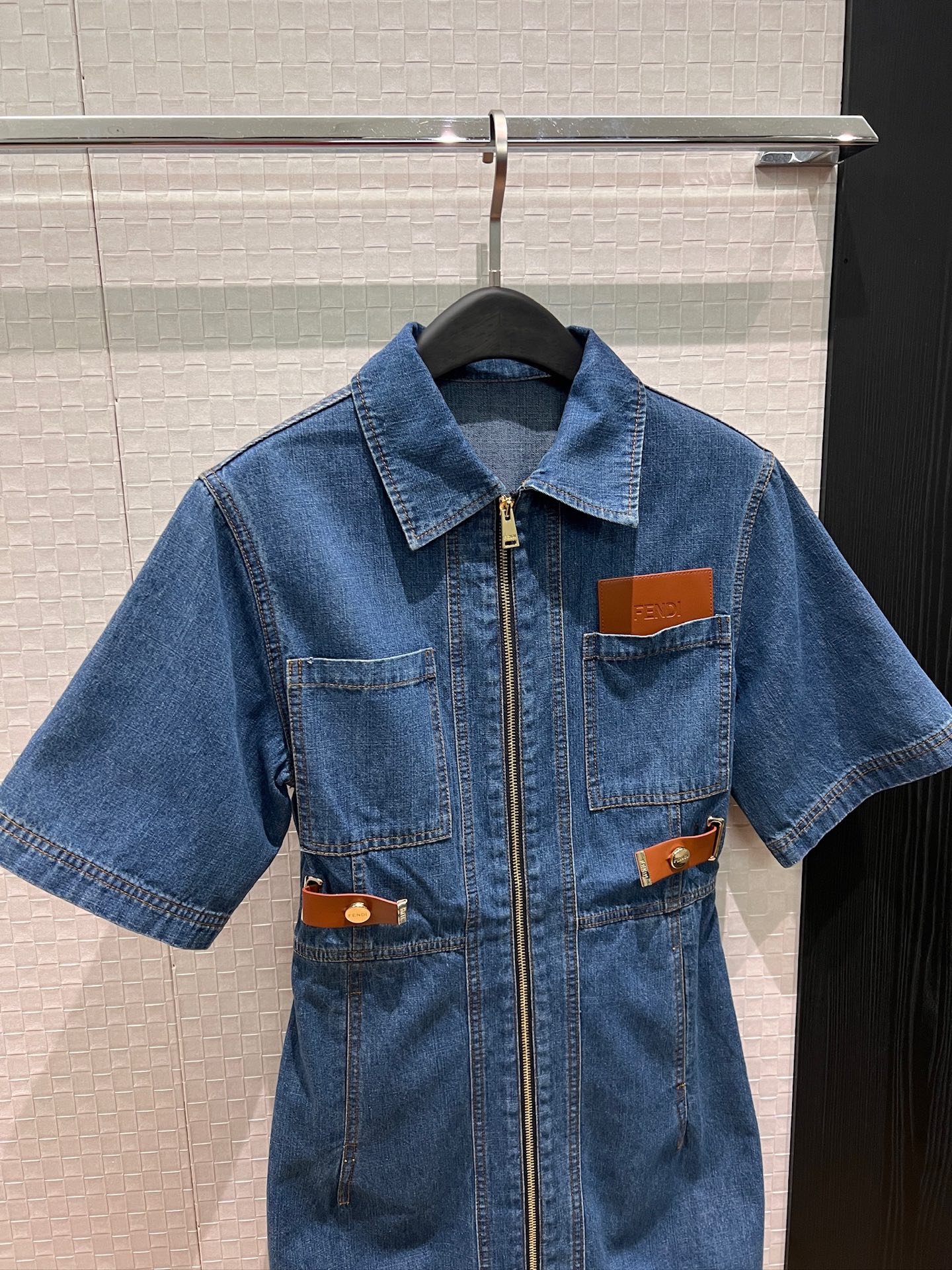 [TOP] FENDI Denim Dress - Blue