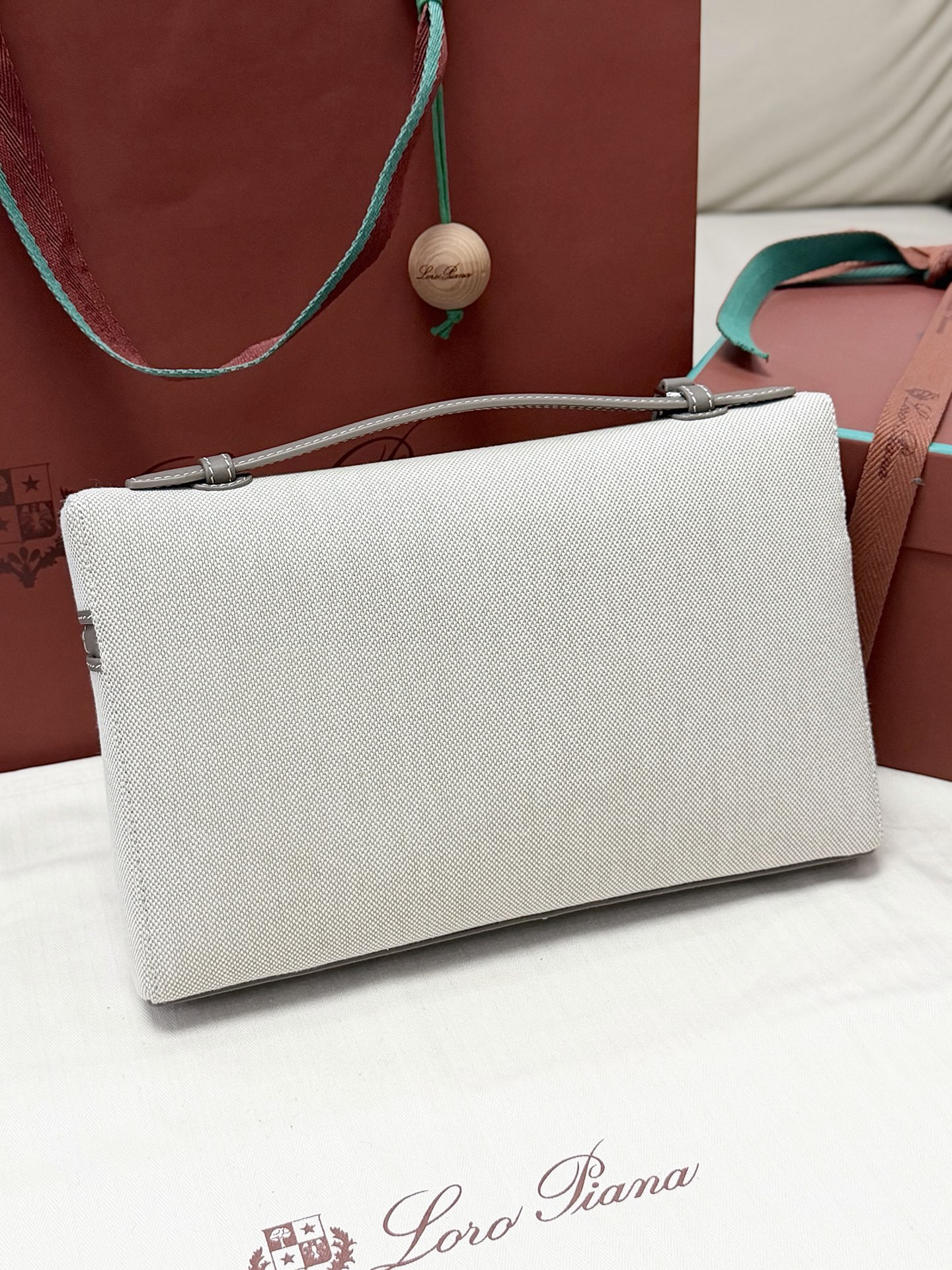 [TOP] Loro Piana Extra Pouch 29*17*5 cm - Grey - 711 Luxury