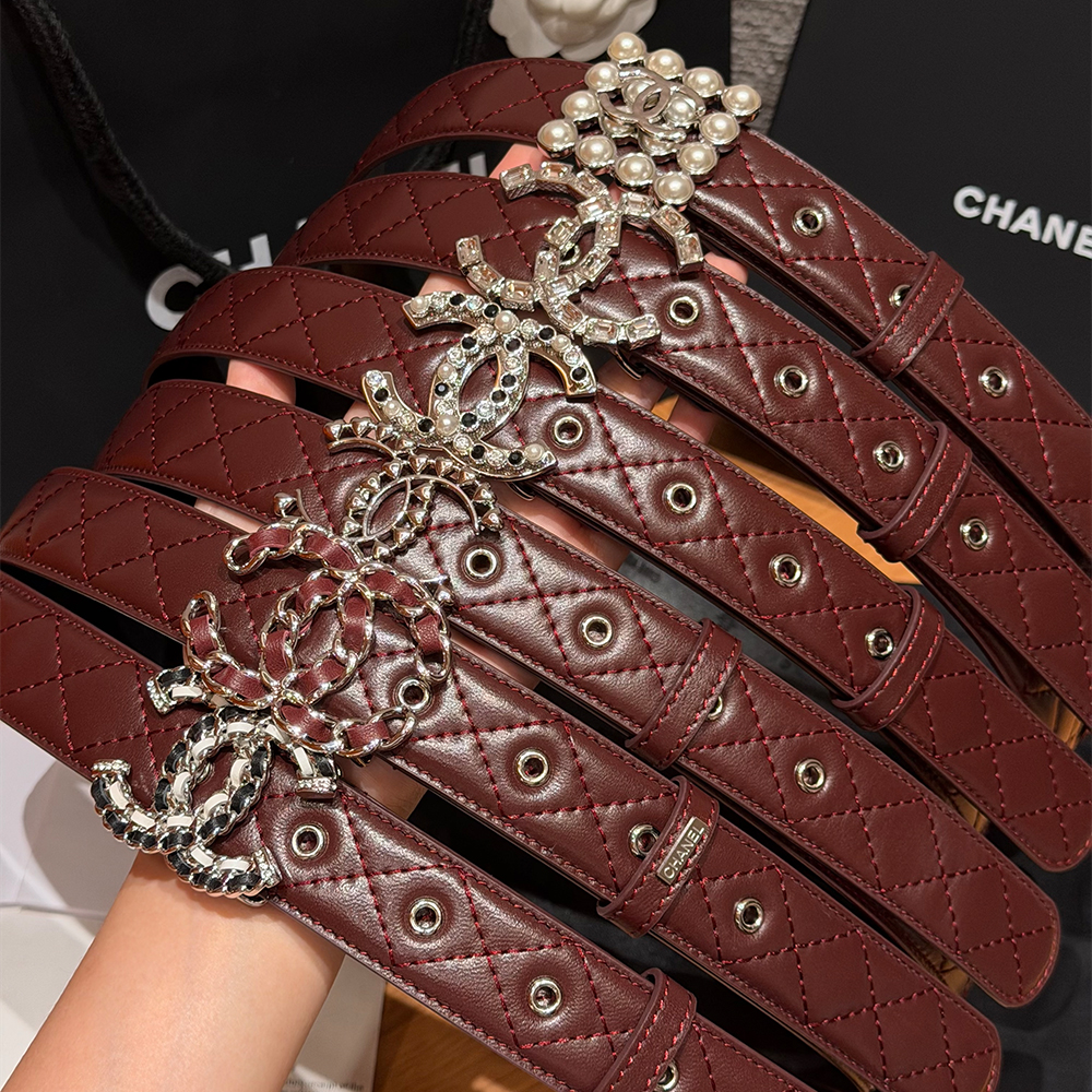 Chanel Belt Chanel CC Leather Belt Metal Cowhide 30mm#390634 | Nigo Office