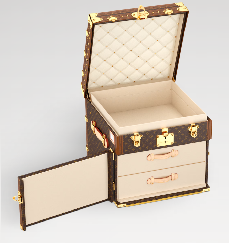 [TOP] Louis Vuitton LV Courrier Lozine Carré Gauche 56.5x52x56.5cm - Brown - 711 Luxury