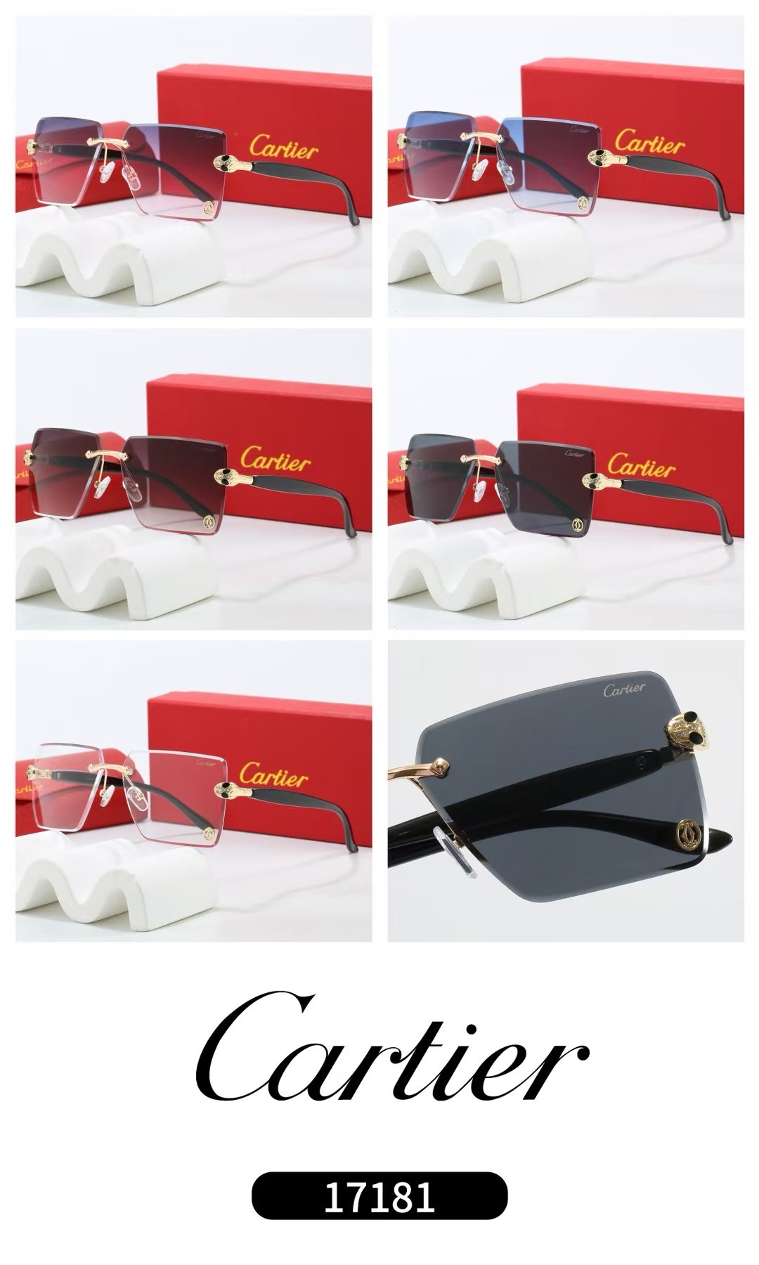 [TOP] CARTIER Sunglasses - 5 Colors