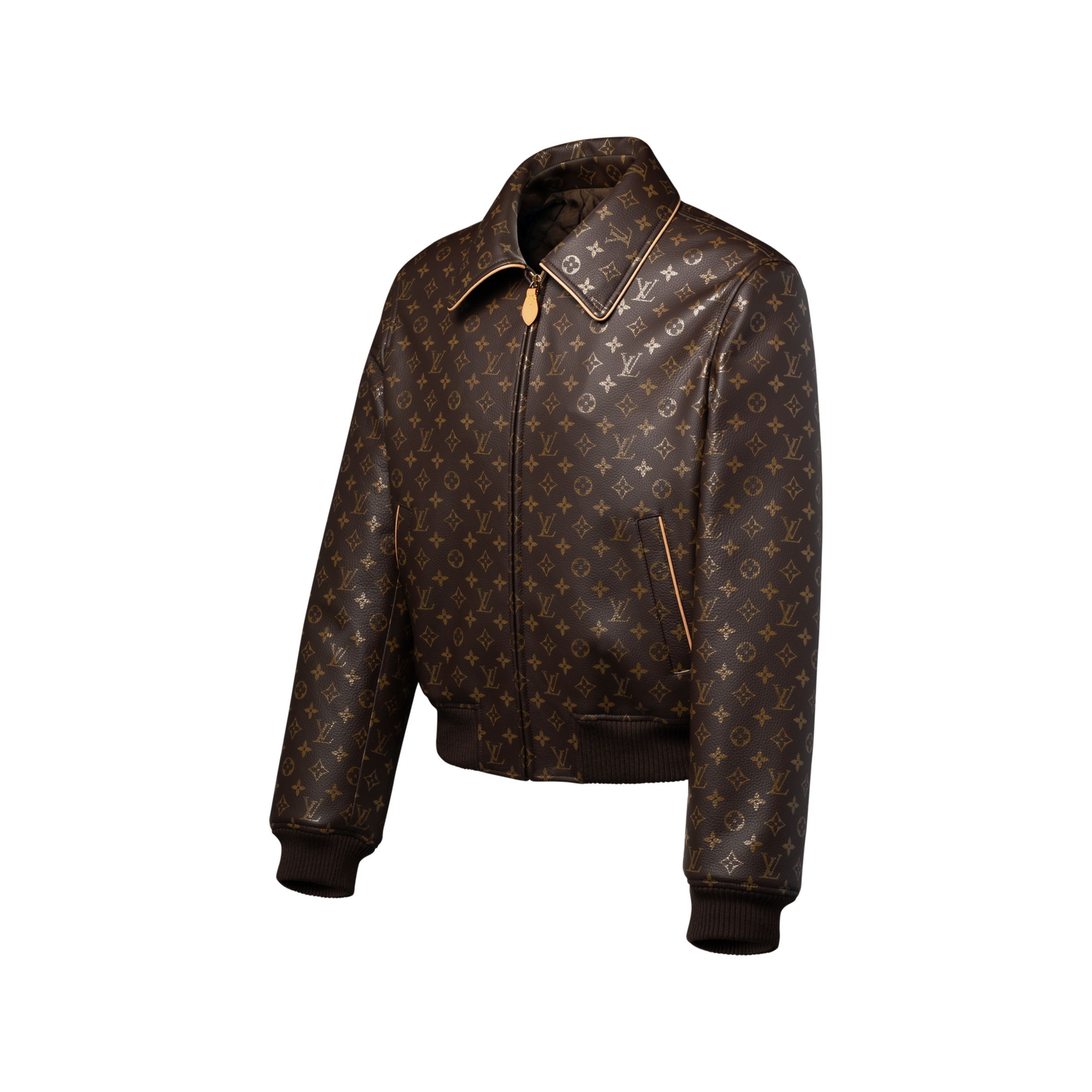 Louis Vuitton Accessory LOUIS VUITTON Monogram Padded Leather Blouson #395861 View 2 | Nigo Office