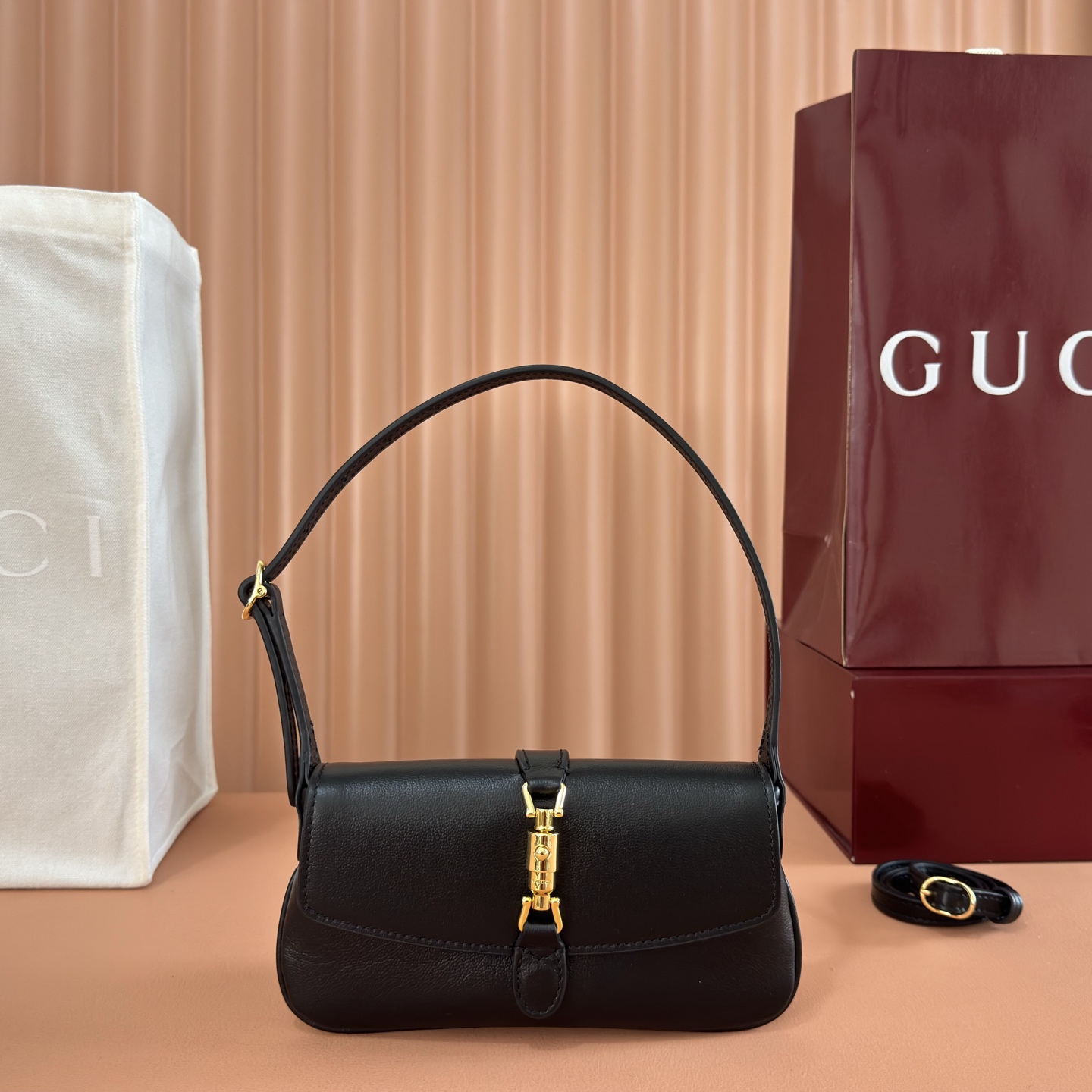 [TOP] GUCCI Jaie 1961 Bag 21.5x11.5x2cm - Black - 711 Luxury