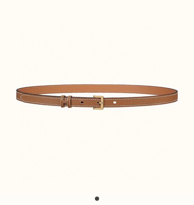 [TOP] HERMES Eom Calfskin Belt 15mm - Brown - 711 Luxury