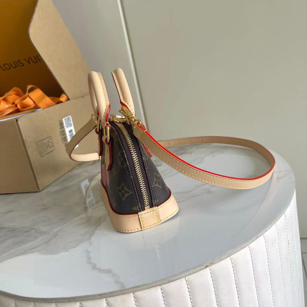 [TOP] Louis Vuitton LV  Nano Alma Bag 18 x 12 x 8 cm - Brown - 711 Luxury