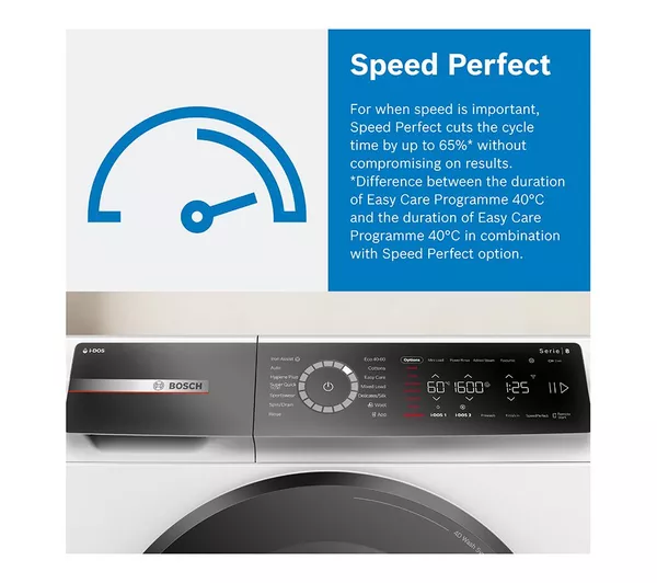 BOSCH Series 6 WGG244ZCGB AntiStain 9 kg 1400 Spin Washing Machine - Graphite