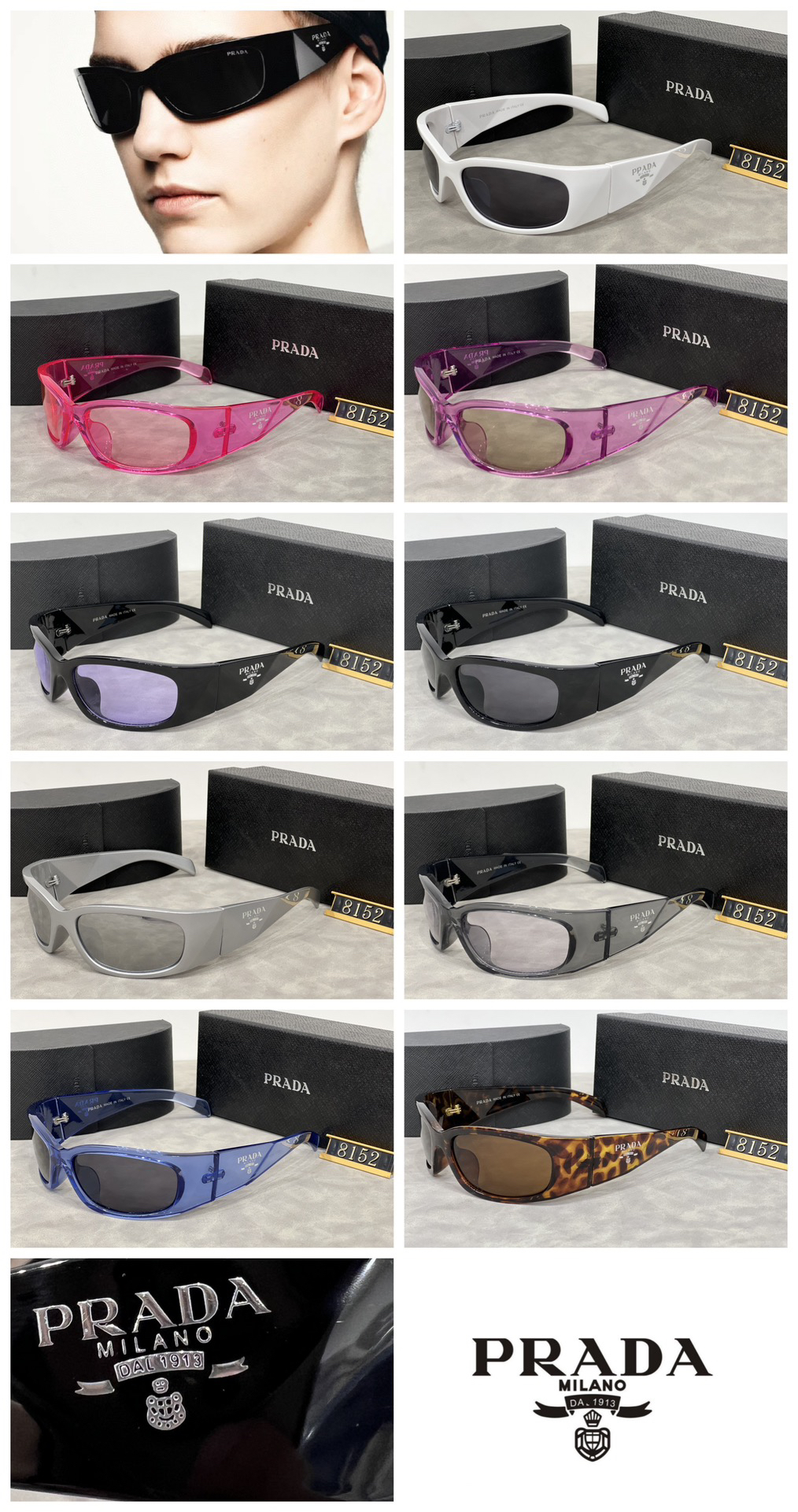 [TOP] PRADA Sunglasses - 9 Colors - 711 Luxury