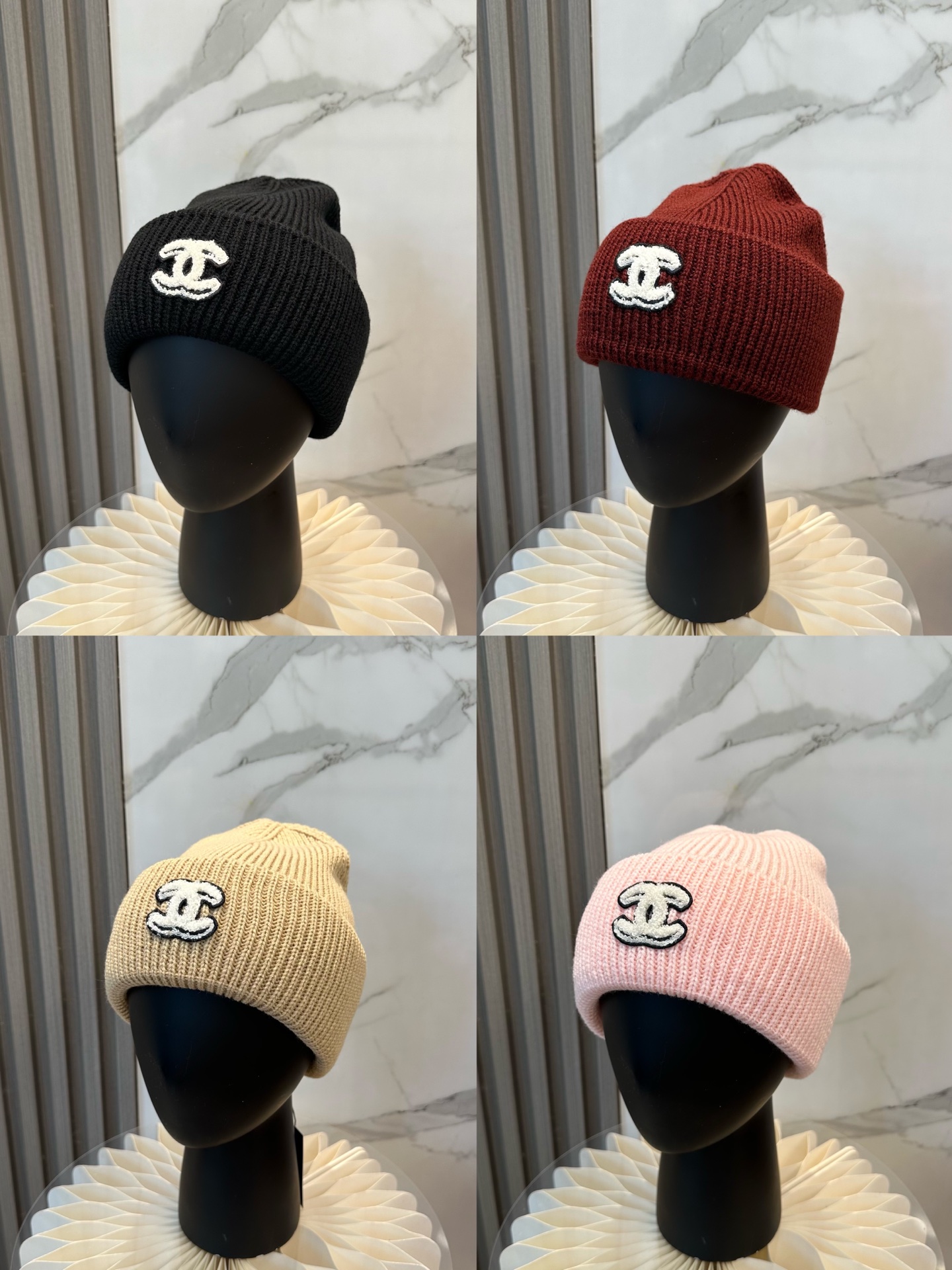[TOP] CHANEL Knitted Hat - 4 Colour