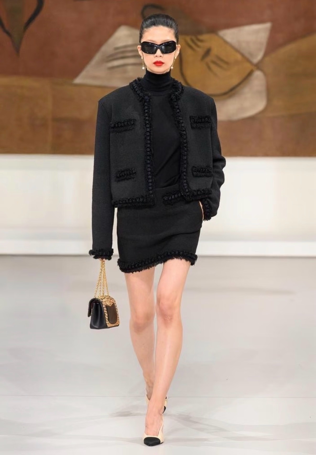 Chanel Clothing Chanel CC Embroidered Turtleneck Ribbed Sweater #388958 View 2 | Nigo Office